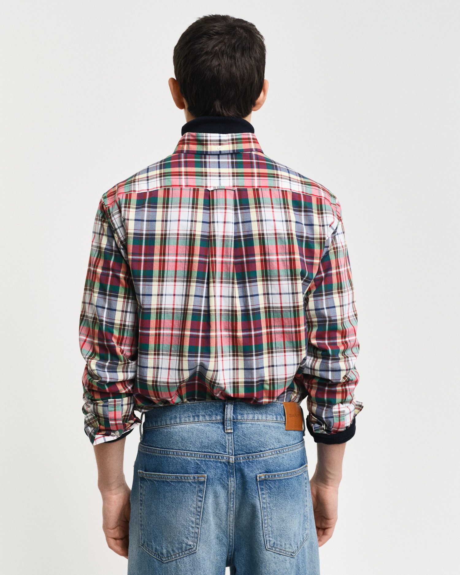 Gant Geruit overhemd REG POPLIN TARTAN CHECK SHIRT Regular fit popeline overhemd met tartan-ruitpatroon
