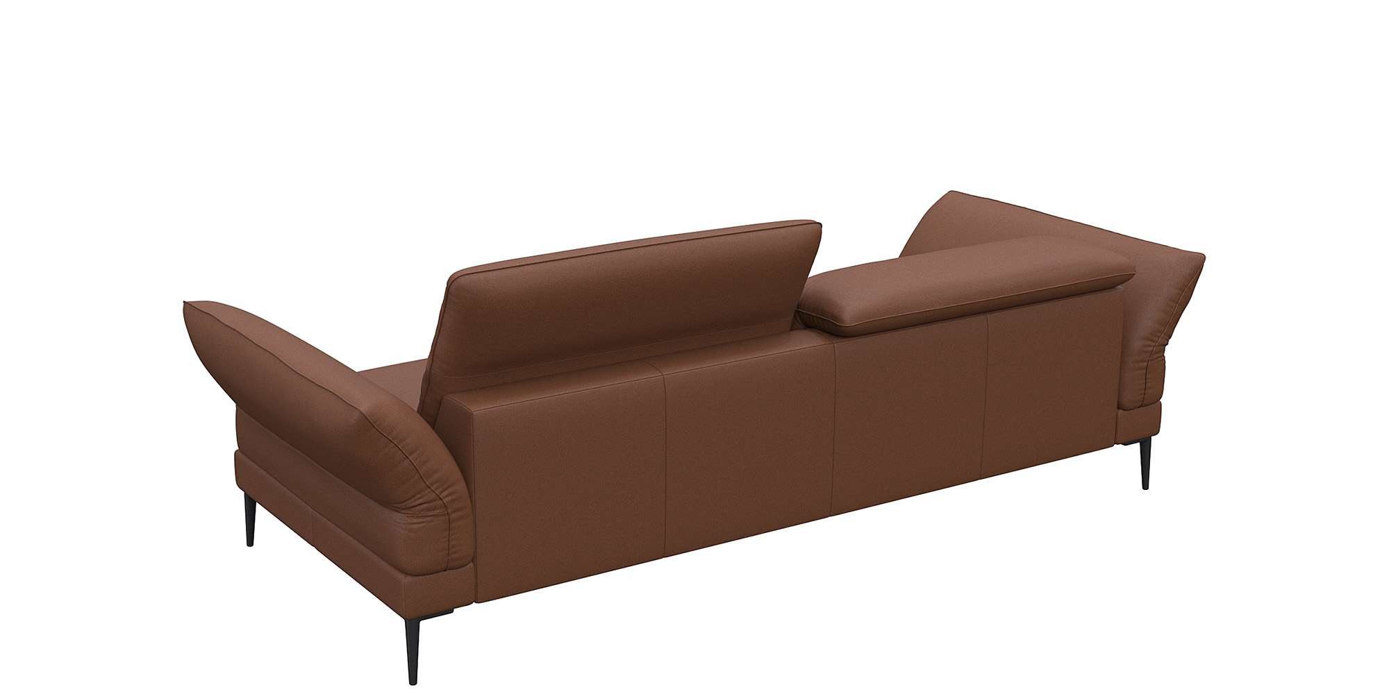 FLEXLUX 3-zitsbank Salino, functie-sofa, relaxsofa Bank met arm- en hoofdeinde verstellingen, koudschuim & staalgolven