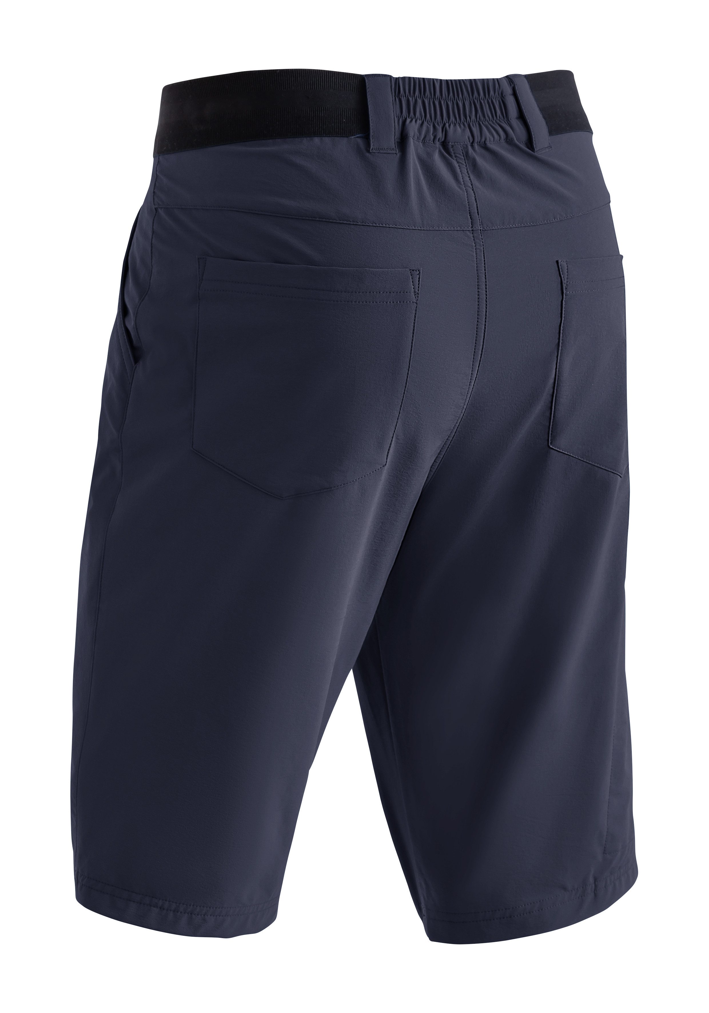 Maier Sports Functionele short Norit Short M Heren shorts, korte outdoorbroek, bermuda met 5 zakken, regular fit heren broeken maat 50 blauw