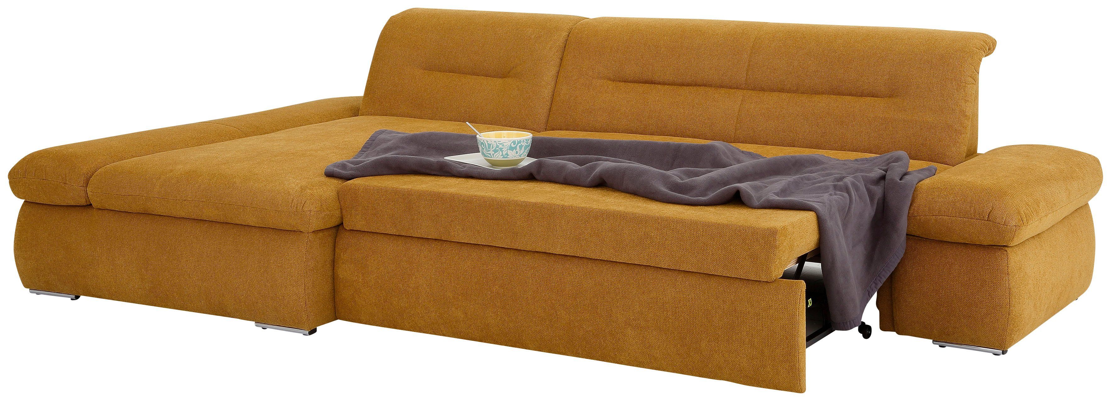 INOSIGN Hoekbank Avesa L-vorm Naar keuze met armleuningverstelling en slaapfunctie, bxdxh: 300x172x80cm