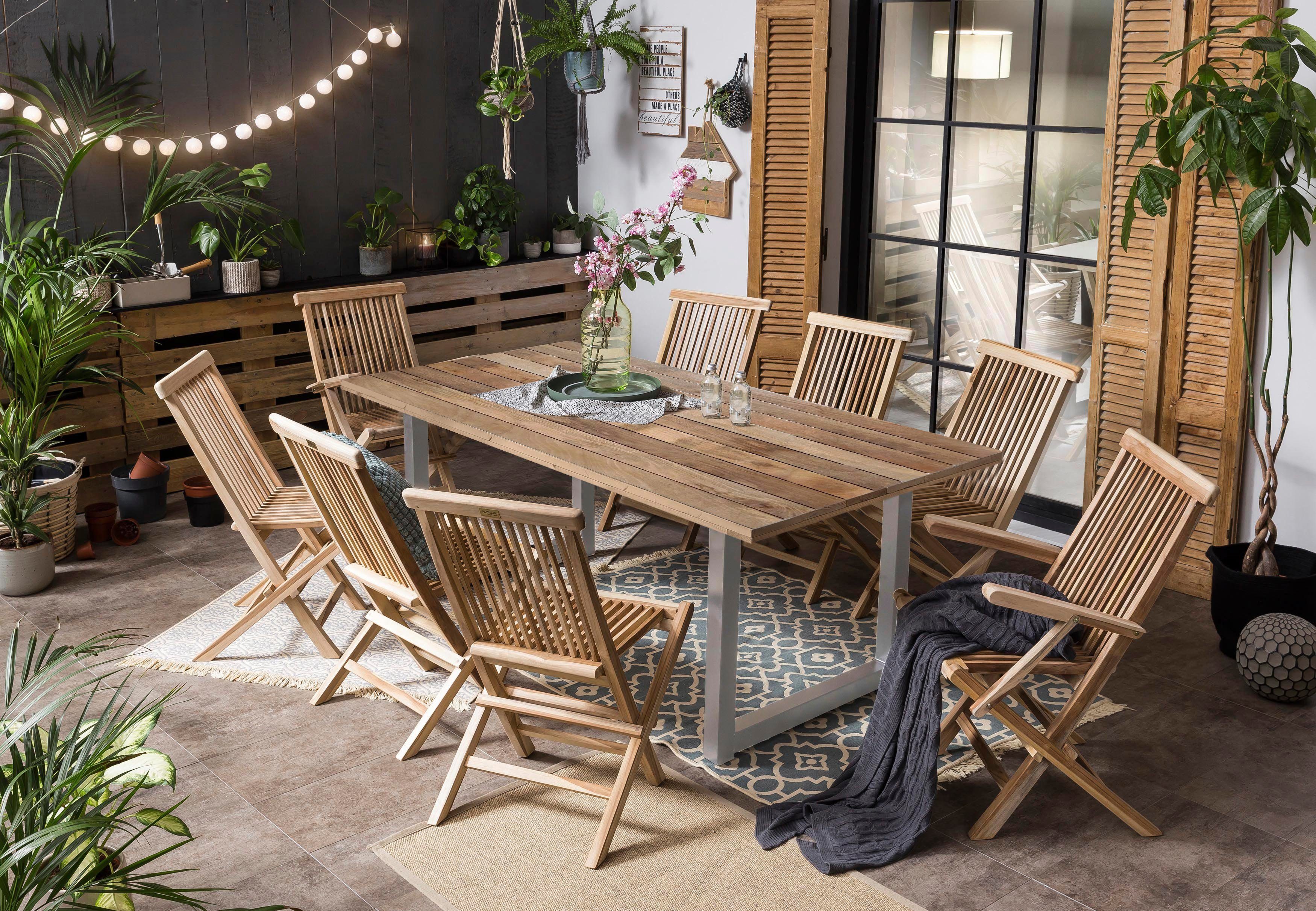 Home affaire Eettafel Aletsch gemaakt van onbehandeld hout, gerecycled steigerhout