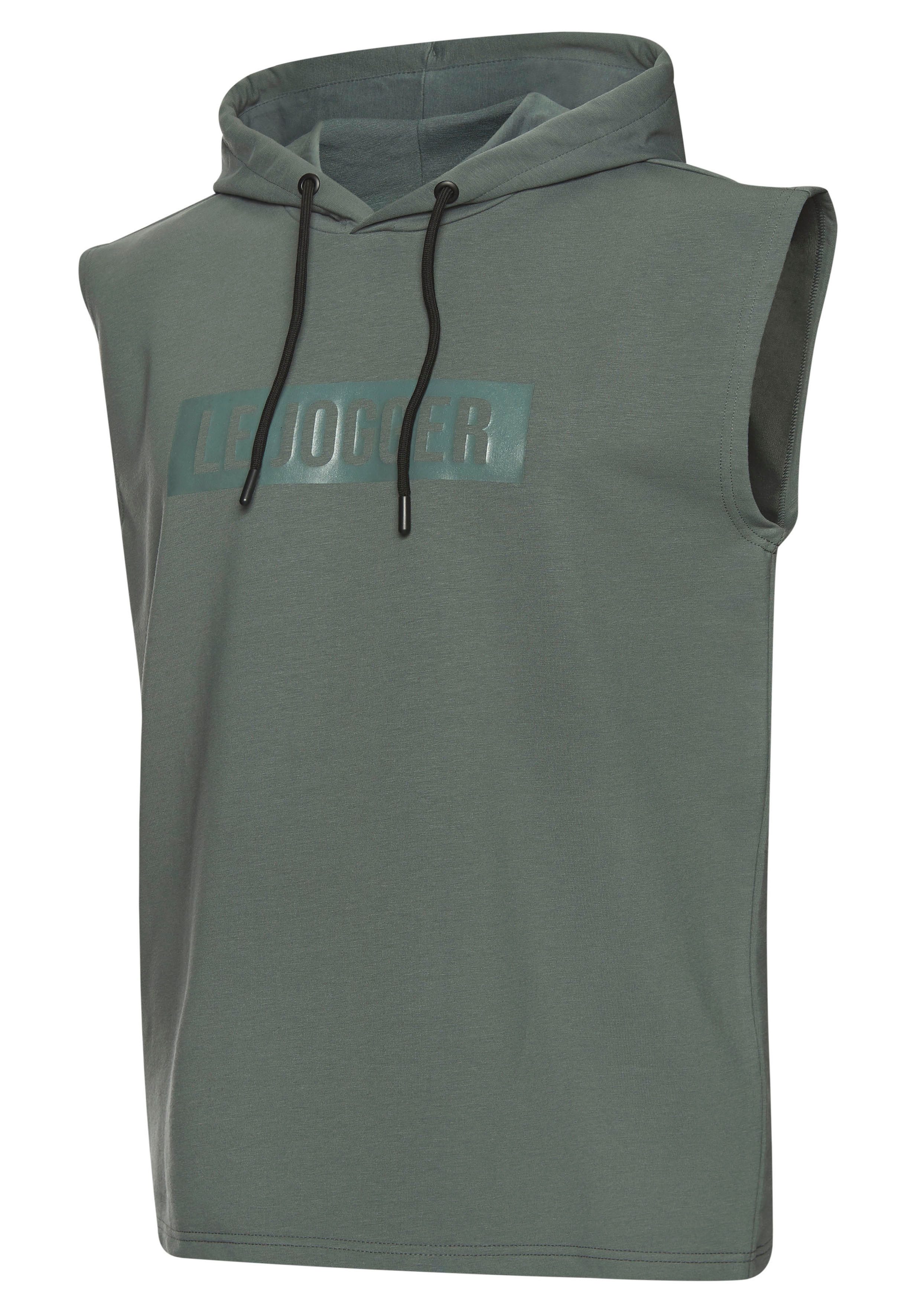 le jogger® Capuchontrui met print en koordtrek
