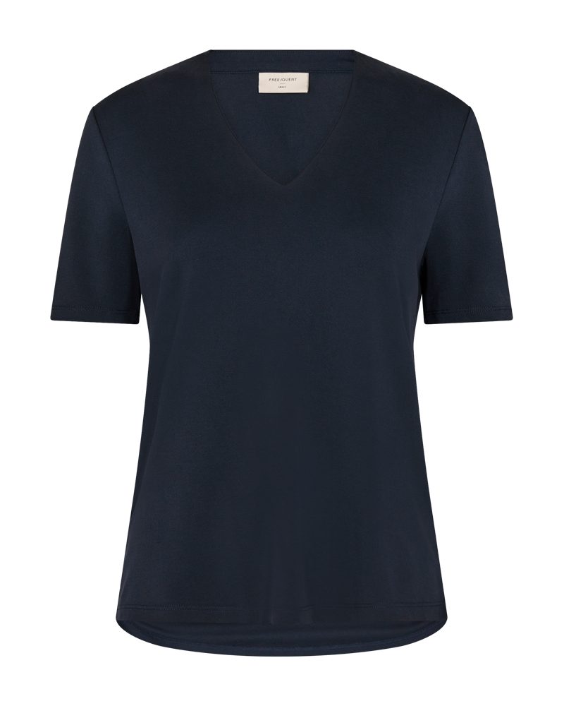 FREEQUENT Blouse met korte mouwen FQYR elastisch, met v-halslijn