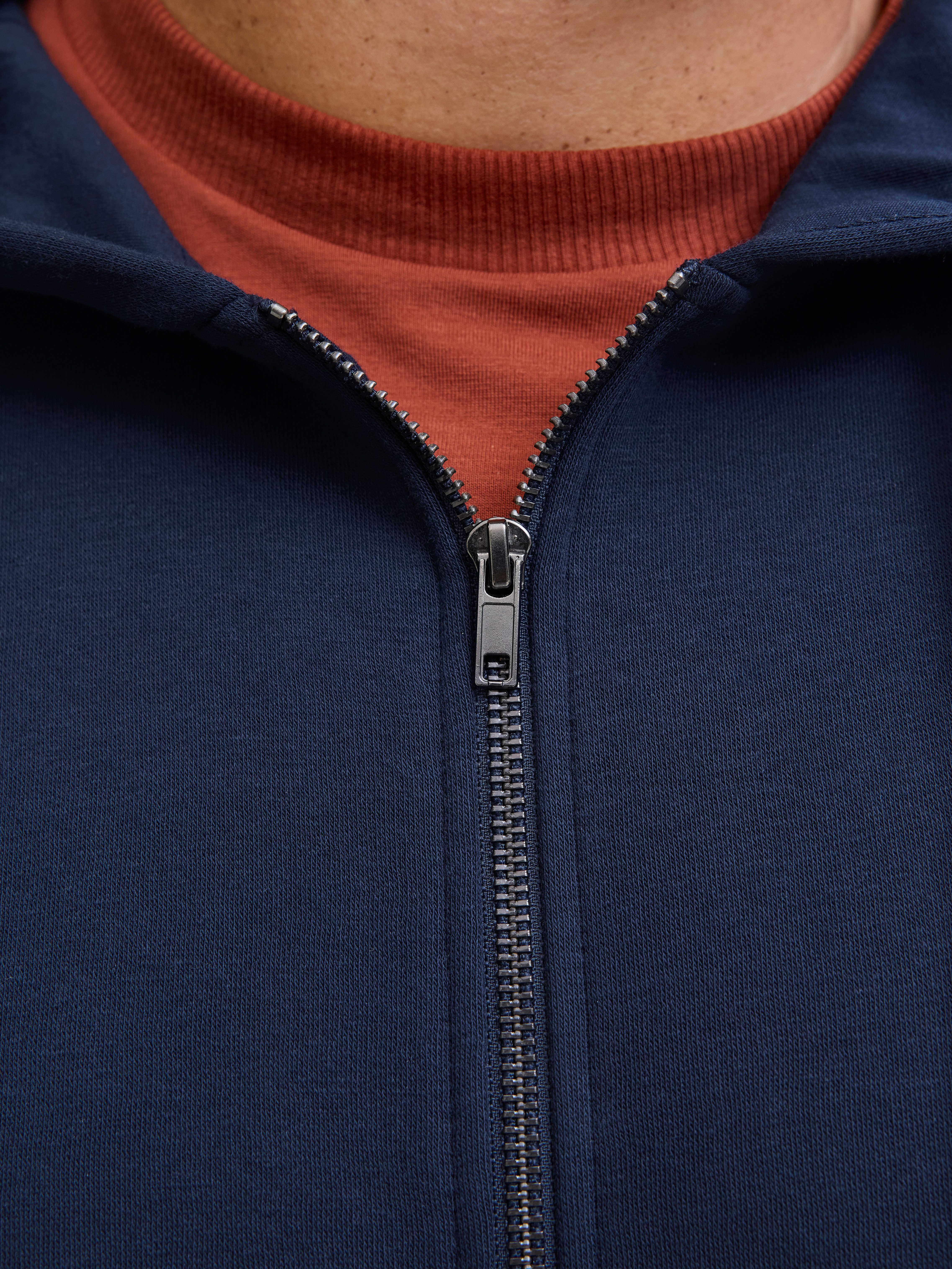 Jack & Jones PlusSize Hoodie JJELOGO SWEAT ZIP HOOD 2 COL AW25 PLS