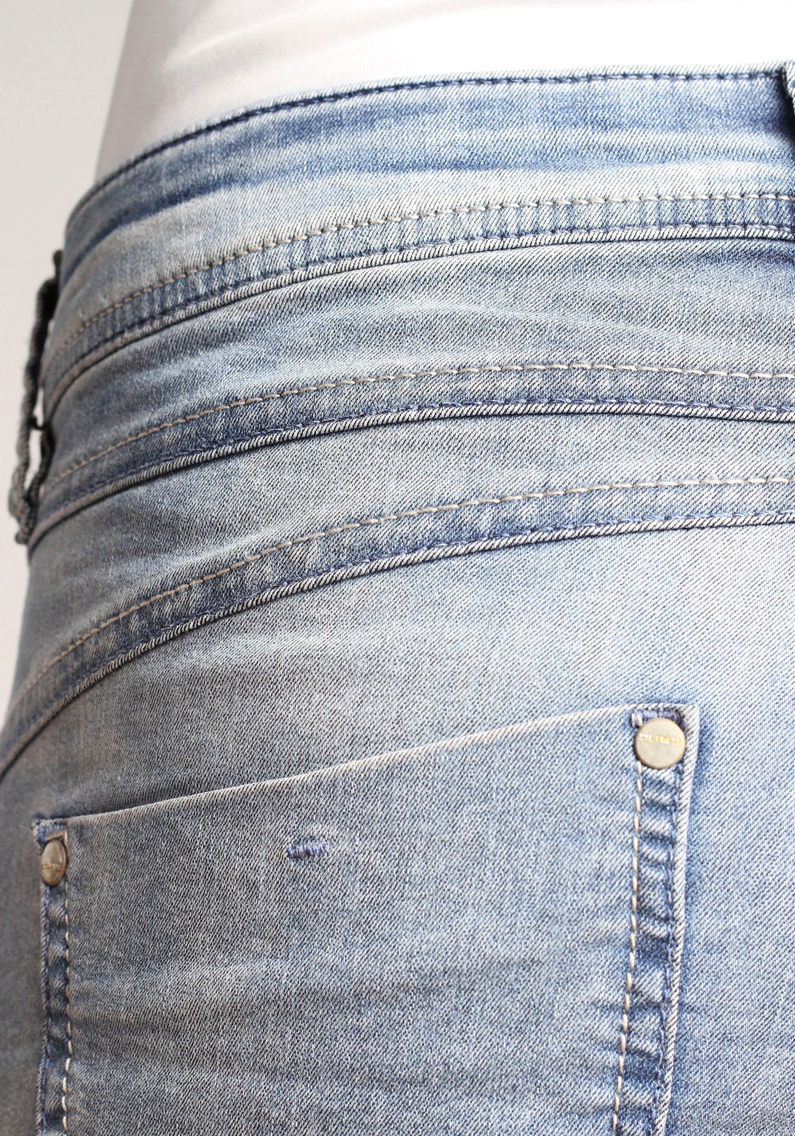 GANG Relax fit jeans 94AMELIE in coole used-wassing