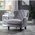 atlantic home collection fauteuil met pocketveringskern grijs
