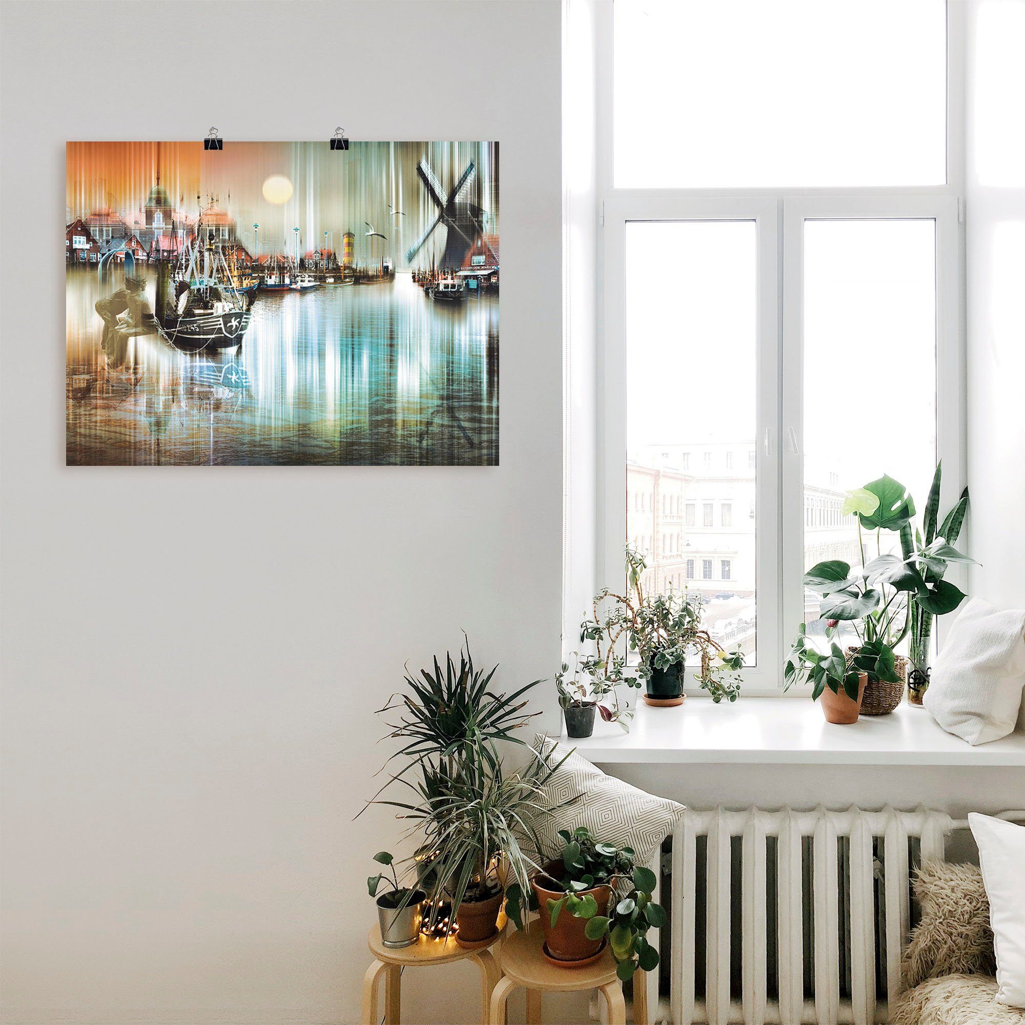 Artland Artprint Neuharlingersiel Noordzee collage 04 als artprint op linnen, poster, muursticker in verschillende maten