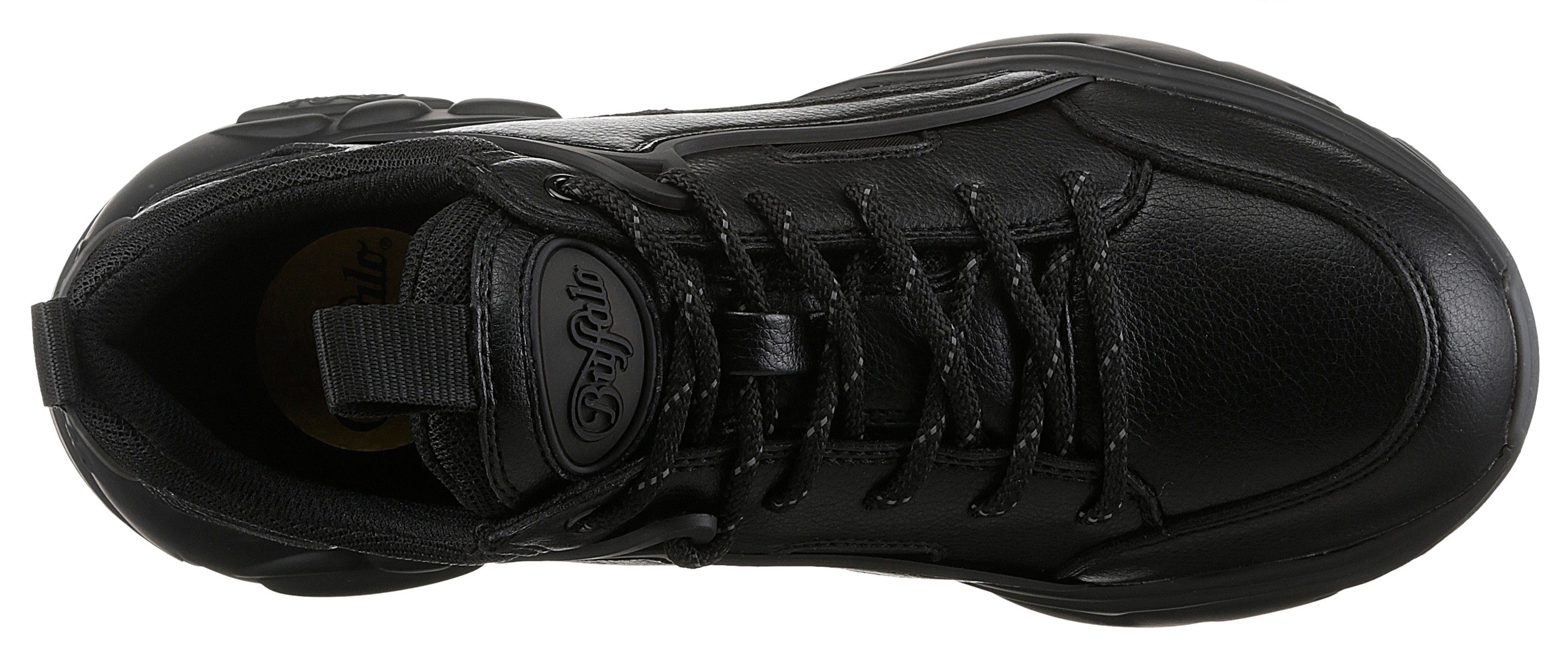 Buffalo Plateausneakers BINARY lage schoen, veterschoen, chunky sneaker in monochrome uitstraling