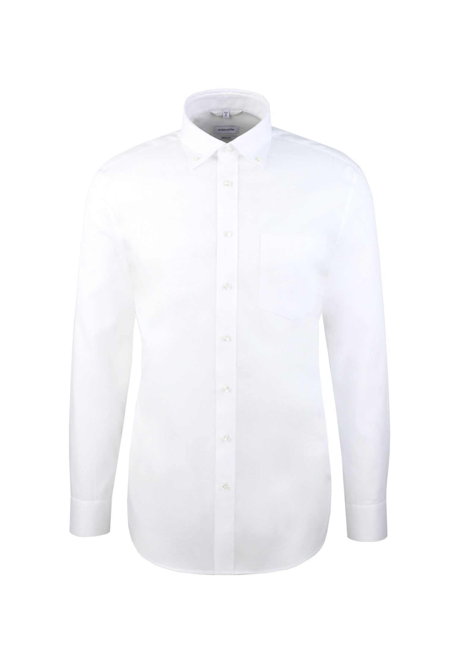 seidensticker Businessoverhemd Zwarte roos Regulier button-down kraagstructuur
