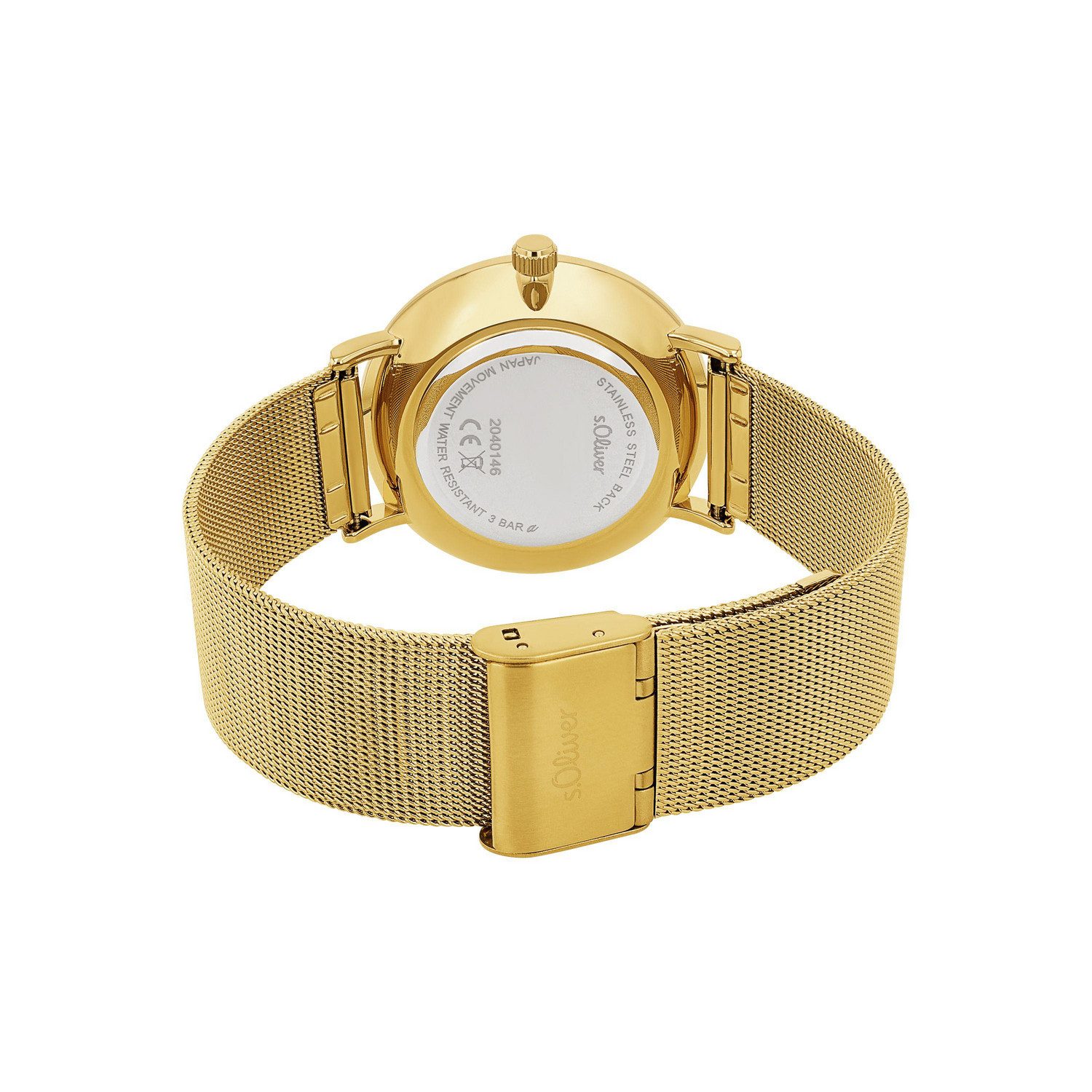 s.Oliver Kwartshorloge Horloge, herenhorloge, stalen band, analoog
