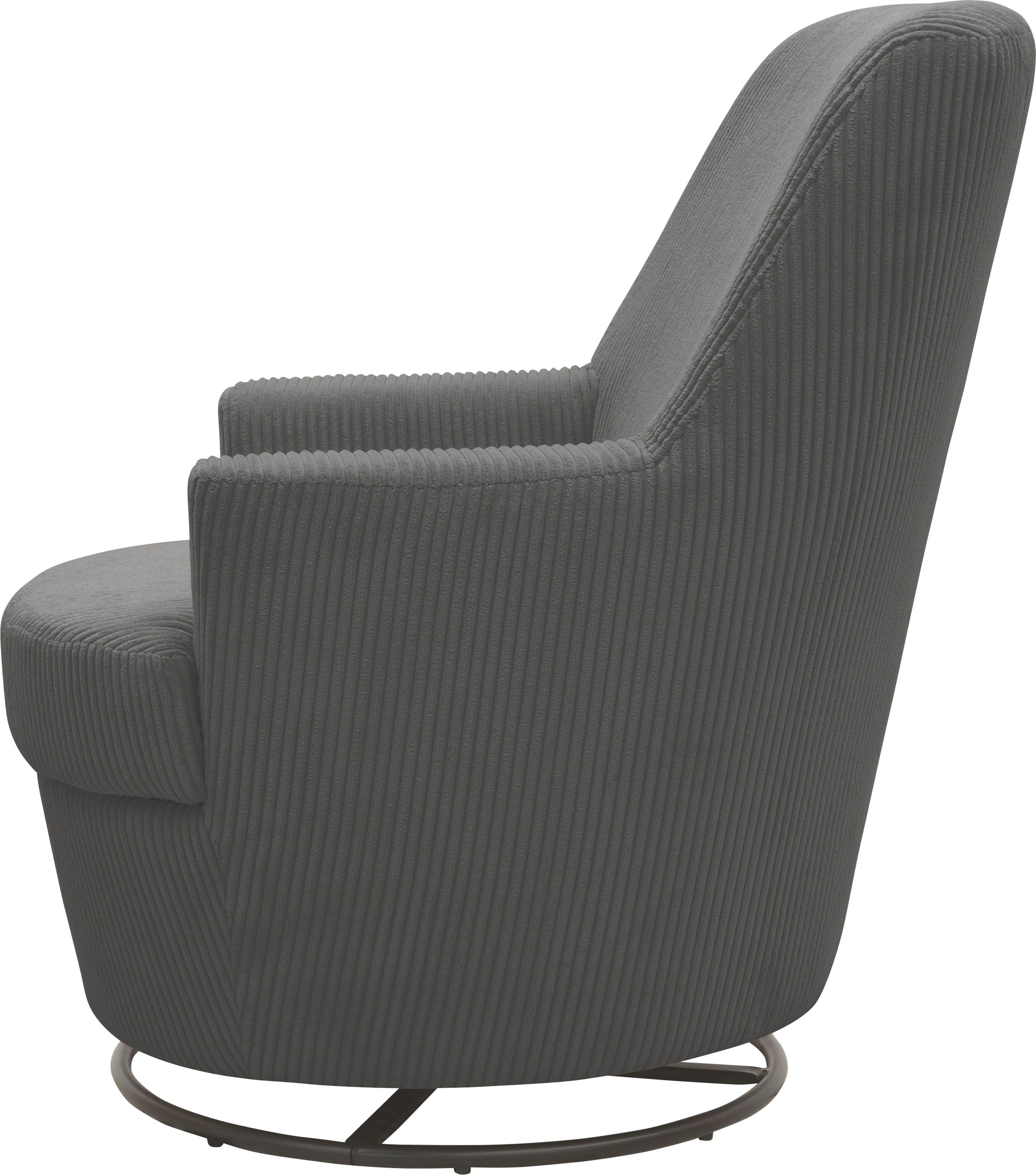 INOSIGN Draaibare fauteuil Hetty, draaistoel met kantelfunctie en poef, leesstoel, armstoel (set, 2 stuks)