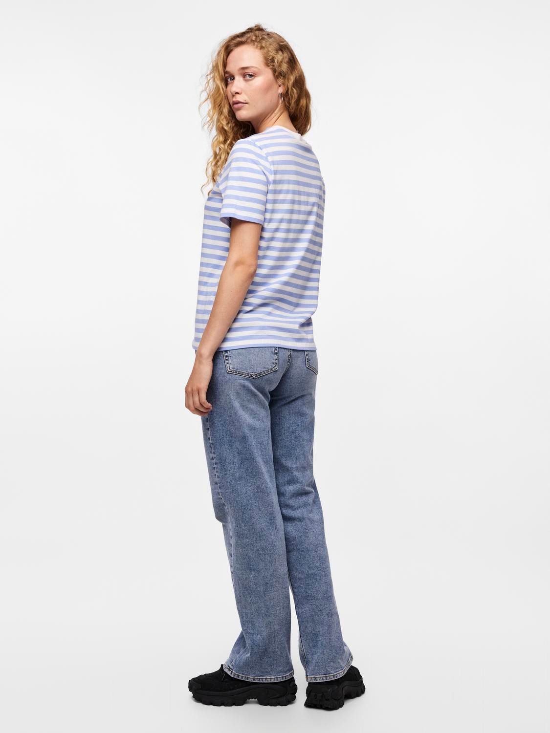 pieces Shirt met korte mouwen PCRIA SS TEE STRIPES NOOS BC