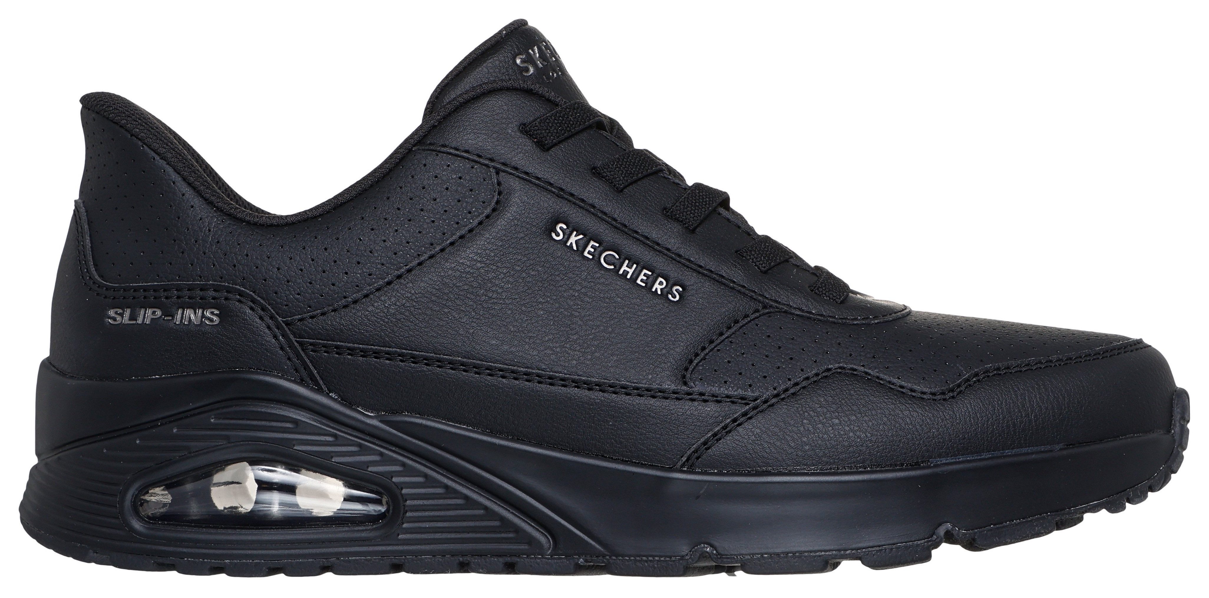 Skechers Slip-on sneakers UNO-BANKSIA LUXE Sleehak sneaker, sneaker met luchtkussen