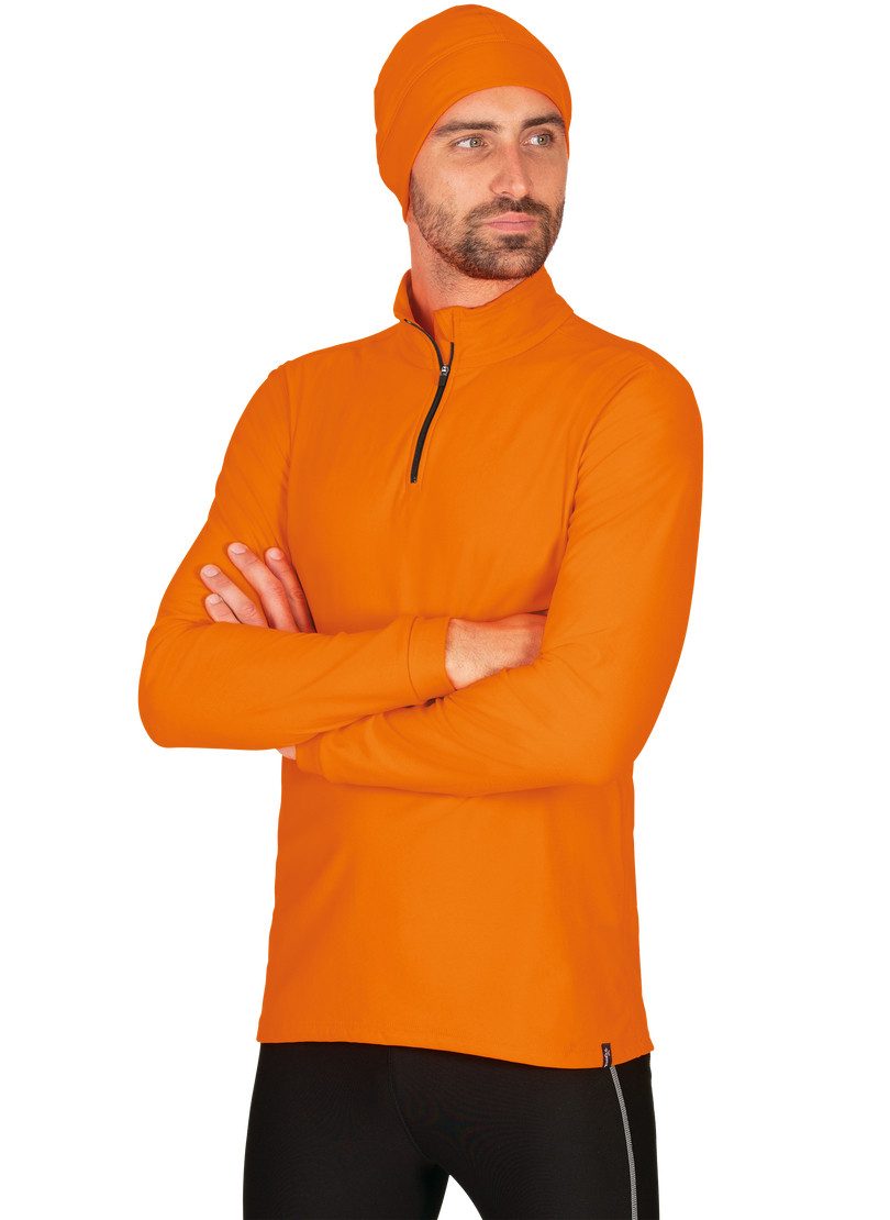 Trigema Sweatshirt  sportshirt met lange mouwen en ritssluiting