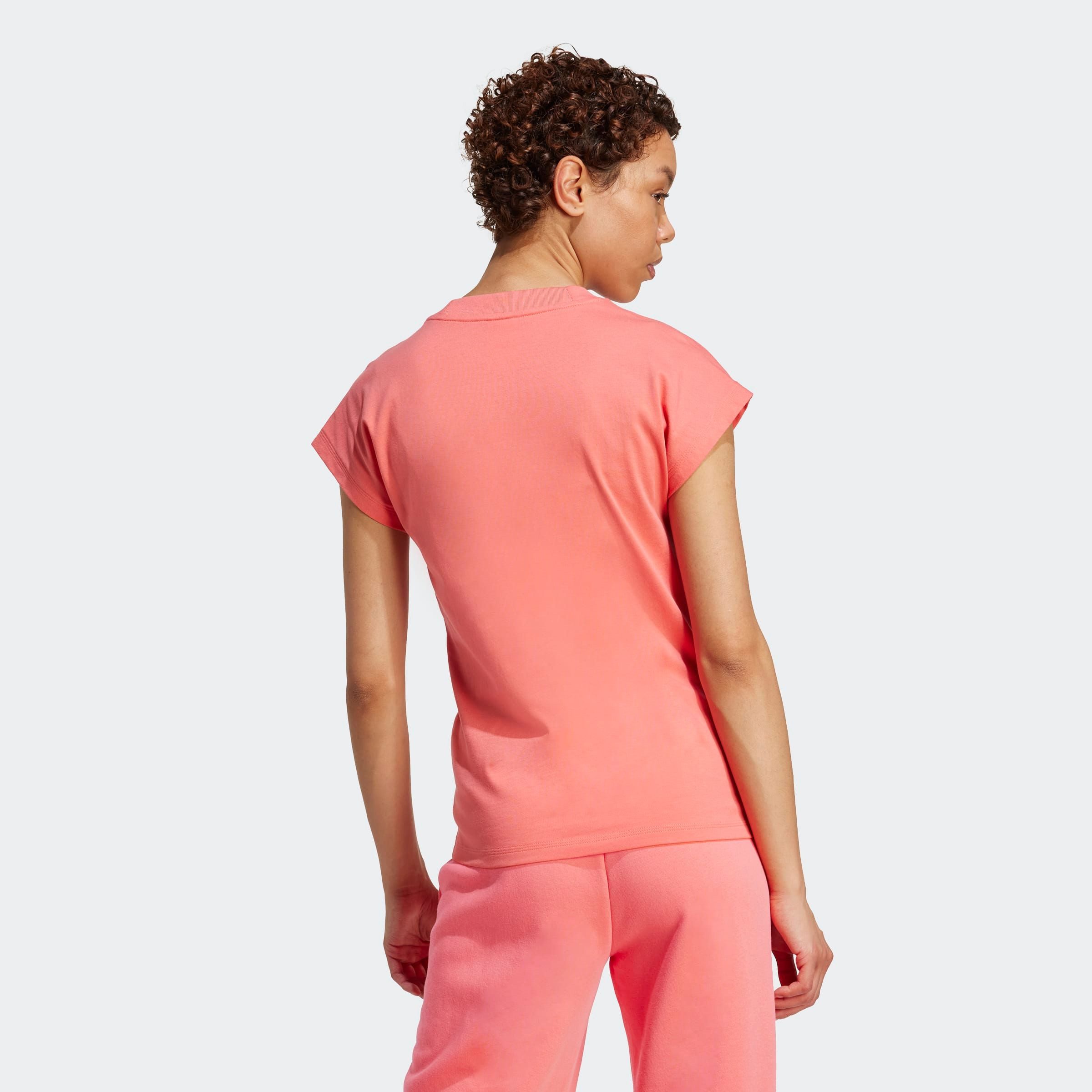 adidas Sportswear T-shirt W LIN SJ T Basic T-shirt van zacht materiaal