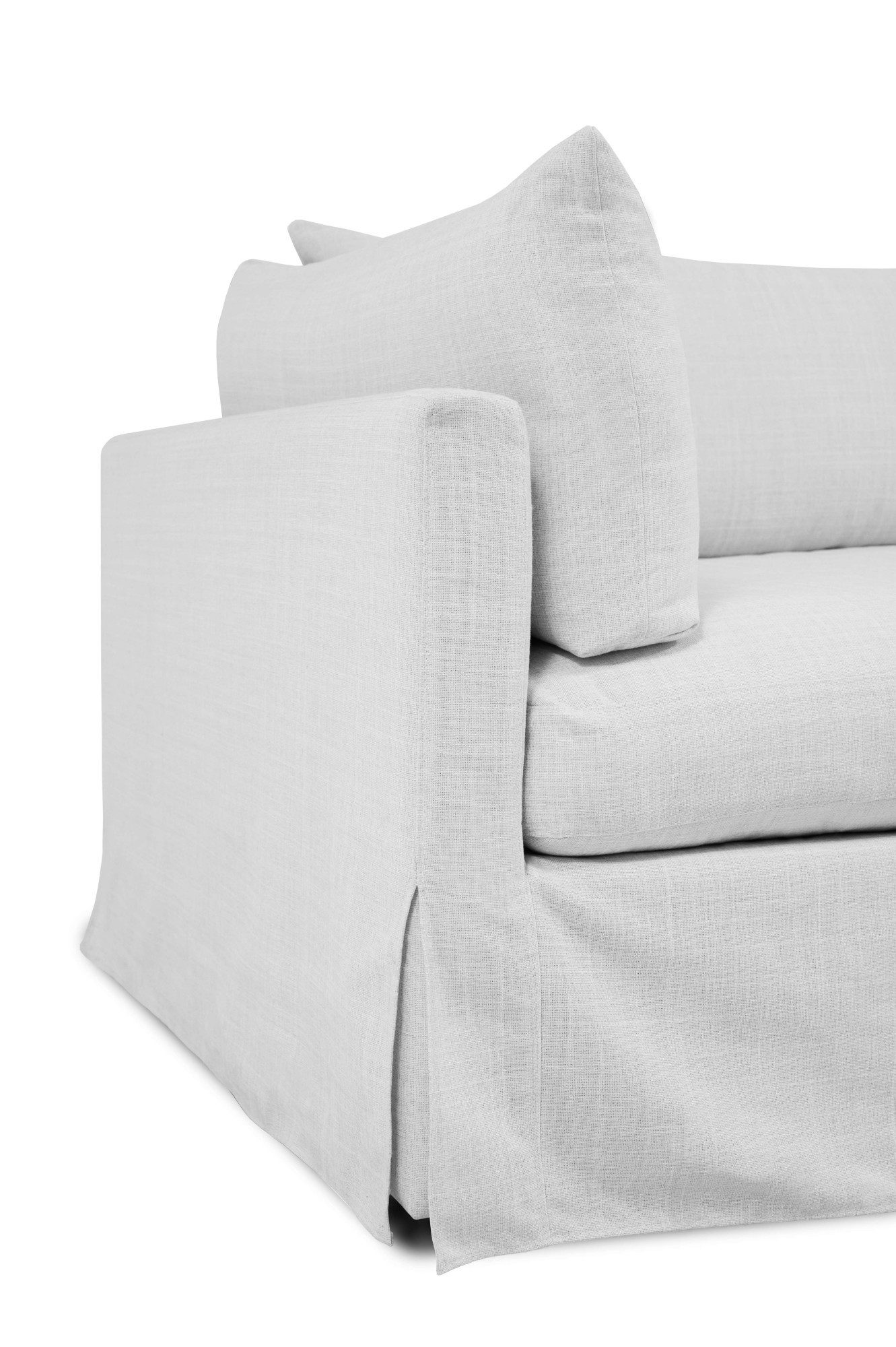 andas 3-zitsbank Joucas, Hoekbank, Breedte 244 cm extra diepe zitting, met vezelbalvulling voor meer zitcomfort (1 stuk)