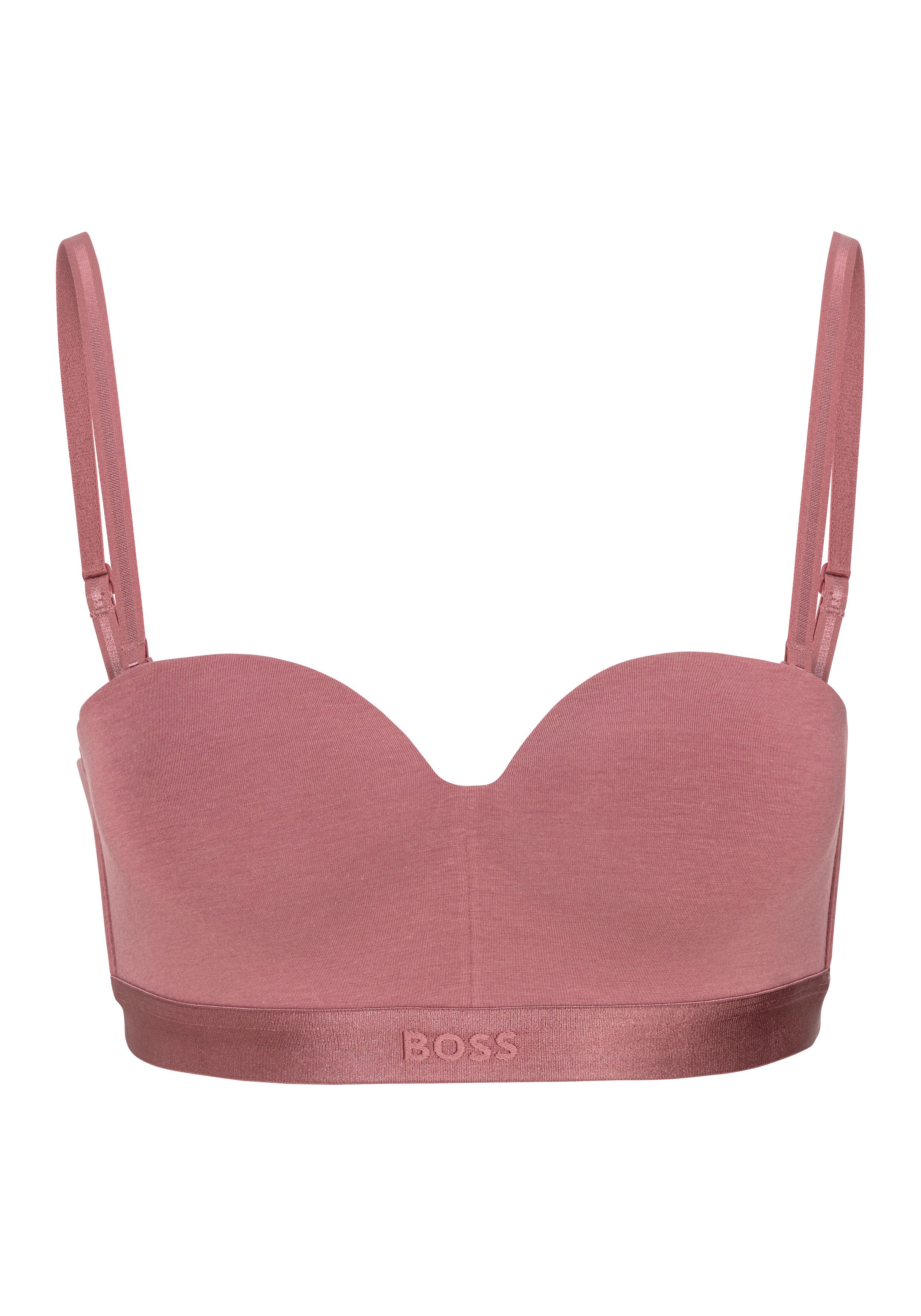 BOSS Push-up-bh PUSH-UP WIRELESS BEA met subtiele logo detail dames push-up bh's maat 70 D rood