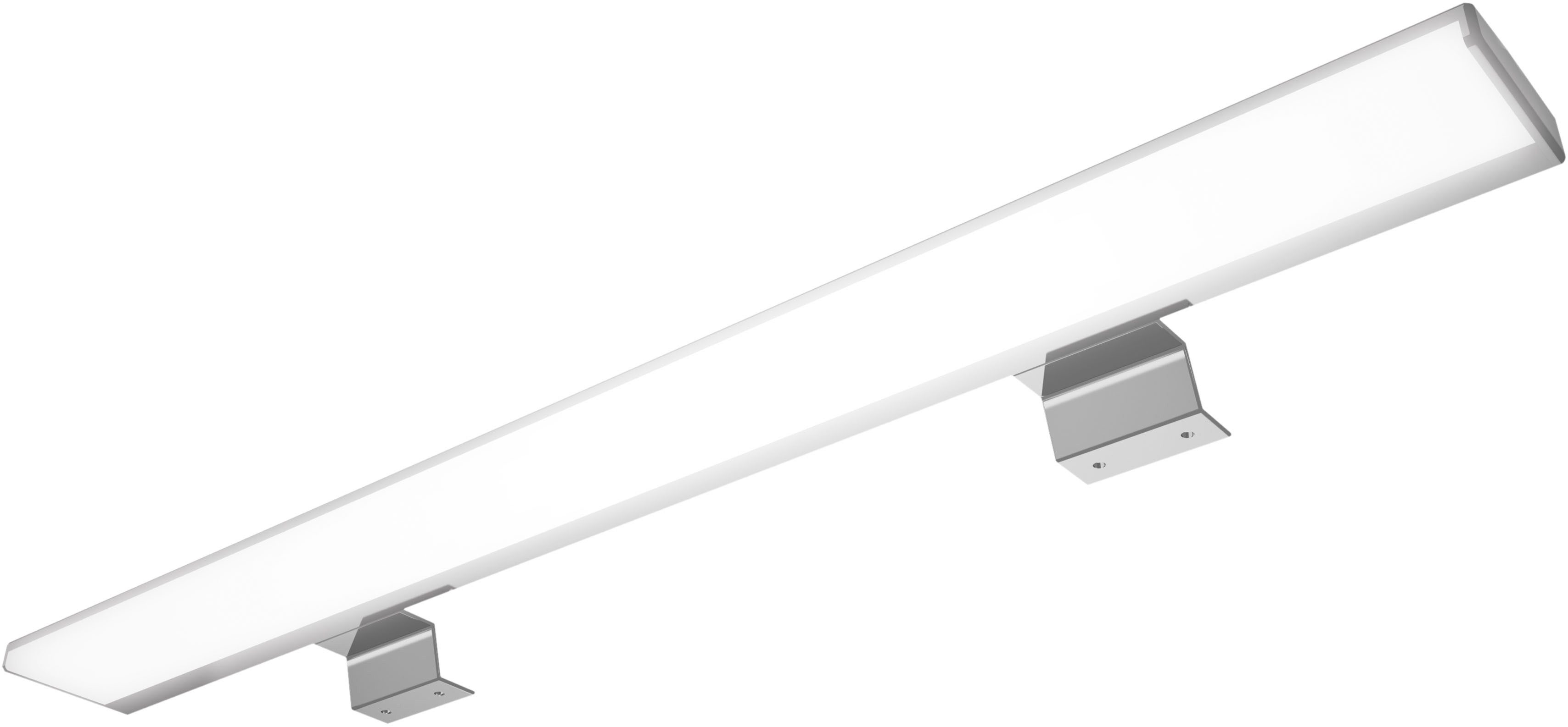 Saphir Badkamerspiegelkast Serie 4010 badkamer spiegelkast incl. LED-opbouwlamp Badkast 120 cm breed, 3 deuren, 6 glazen legplanken, incl. deurdemper