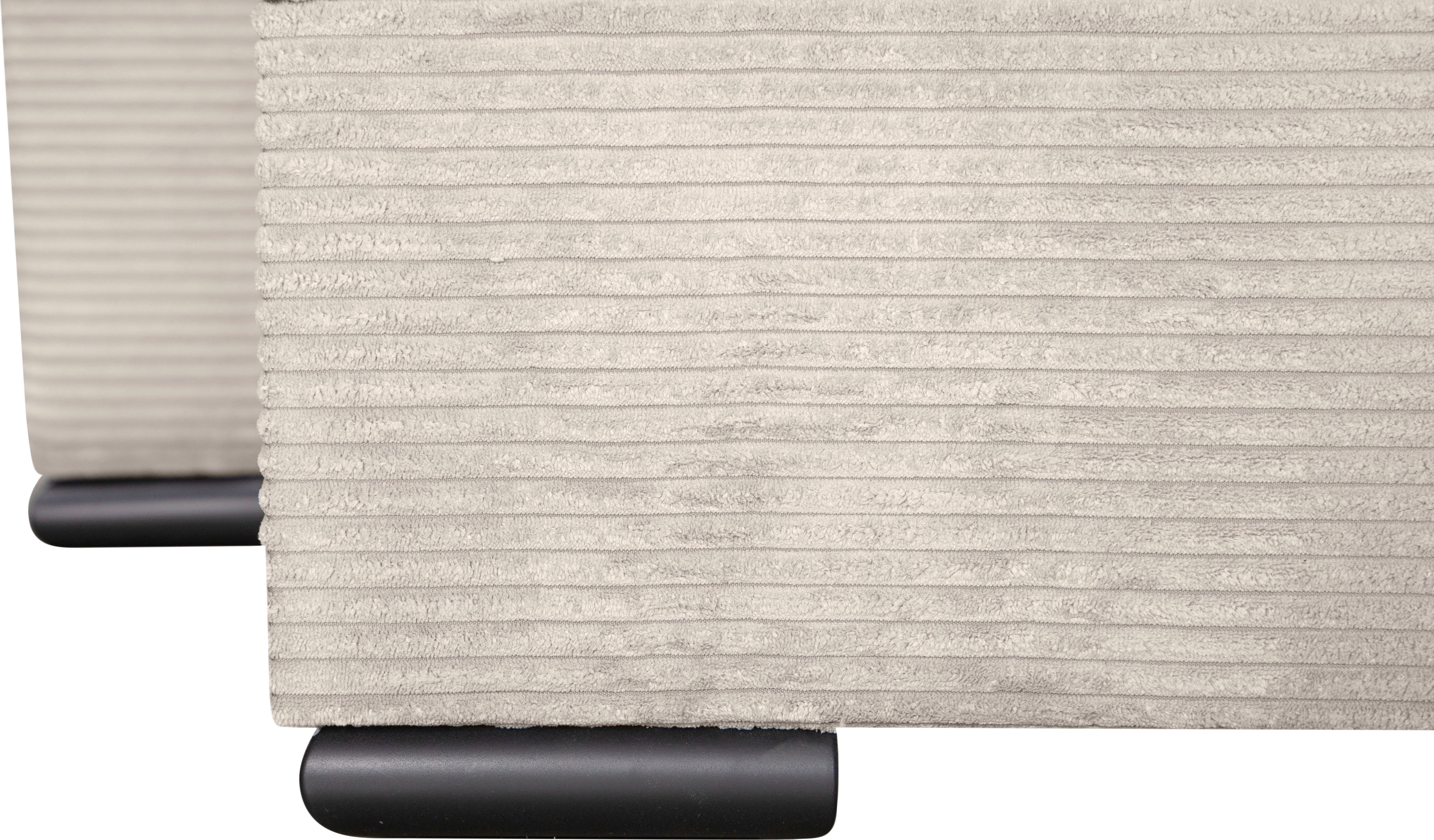 COLLECTION AB Zithoek XL-Josy U-vorm, breedte 313 cm, cord-/mix incl. bedfunctie, bedlade, met 4 gelijk grote rugkussens