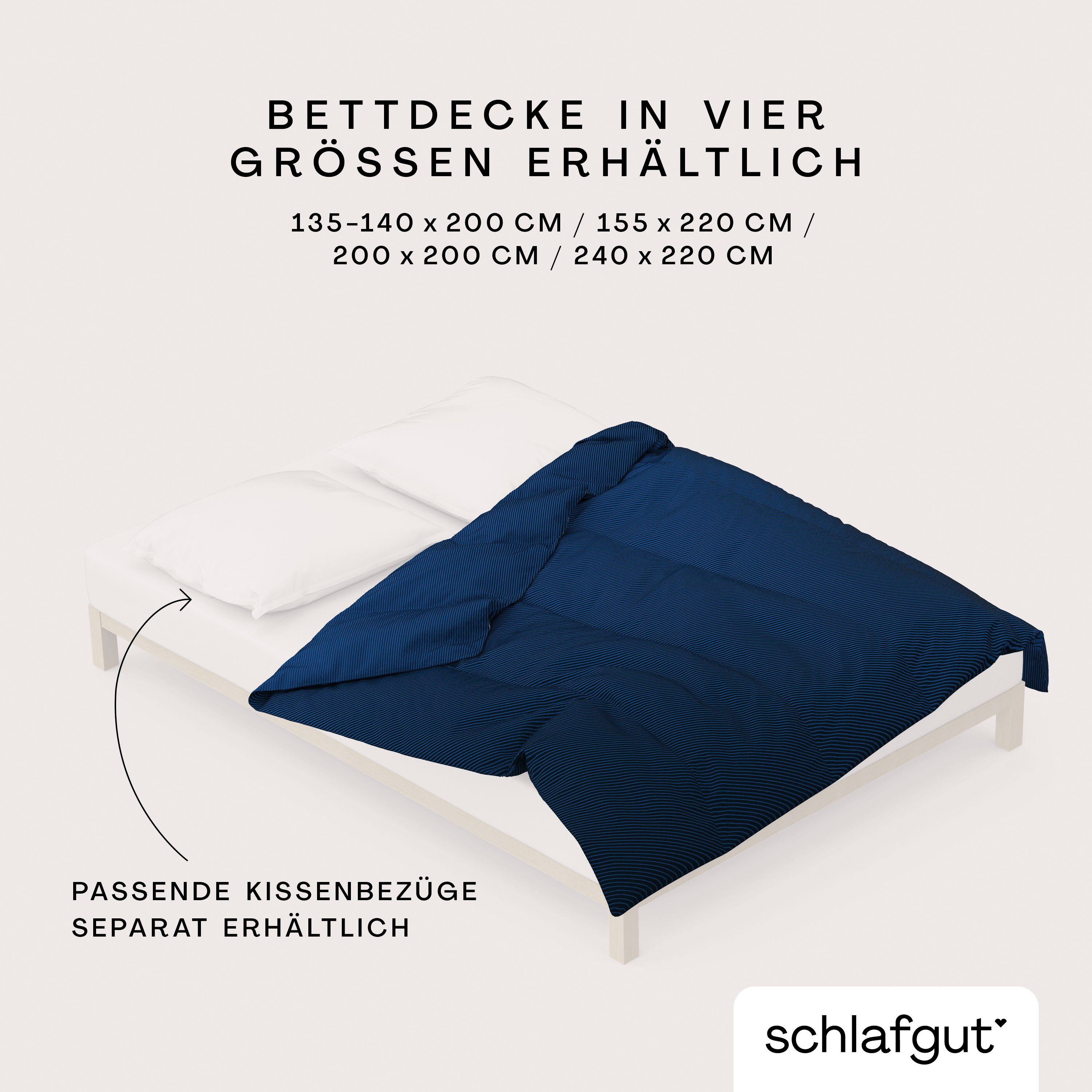 Schlafgut Dekbedovertrek Woven Satin fade met fijne strepen met kleurverloop, mix & match: bijpassende kussensloop verkrijgbaar (1 stuk)