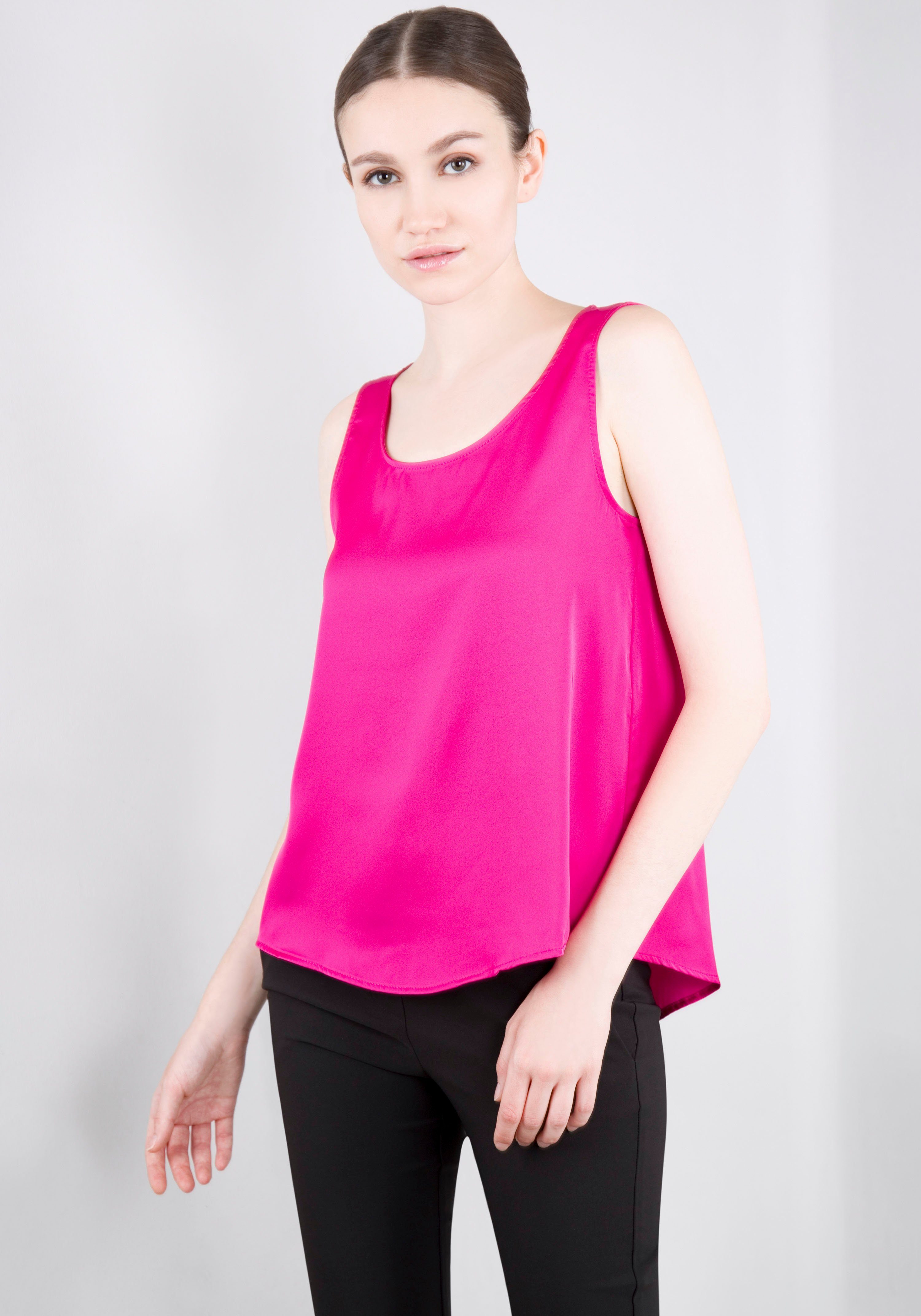 IMPERIAL Top in glanzende satijnkwaliteit
