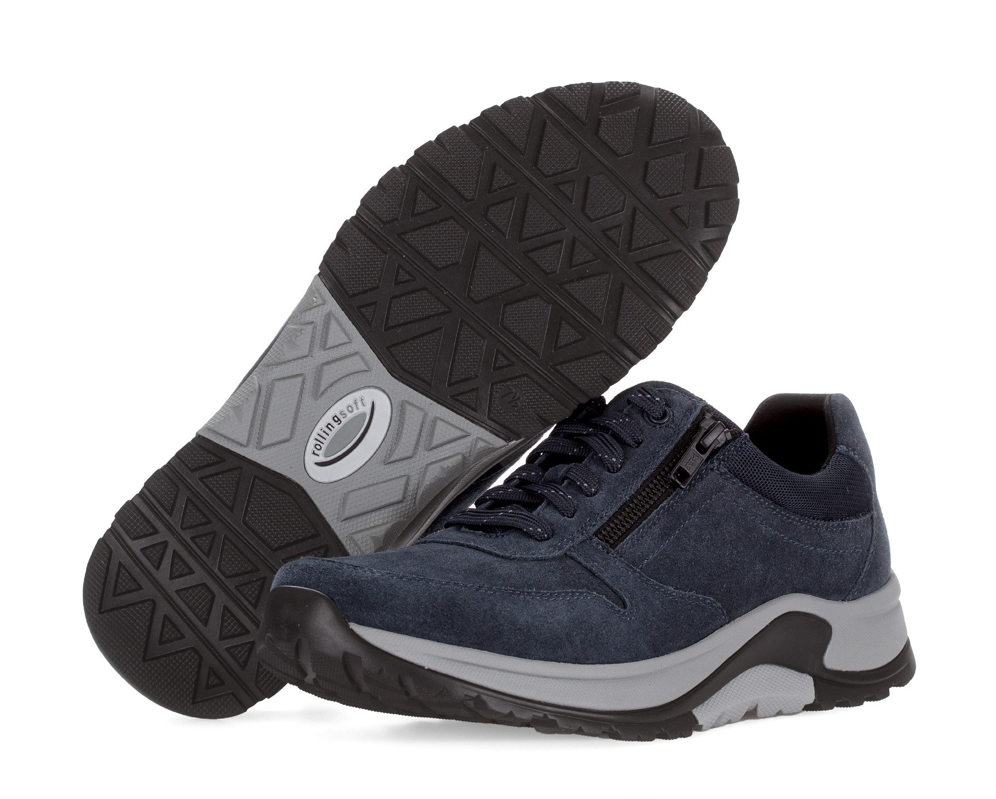 Gabor Rollingsoft Sneakers , comfortschoen, lage schoen, veterschoen in wijdte g (= wijd)