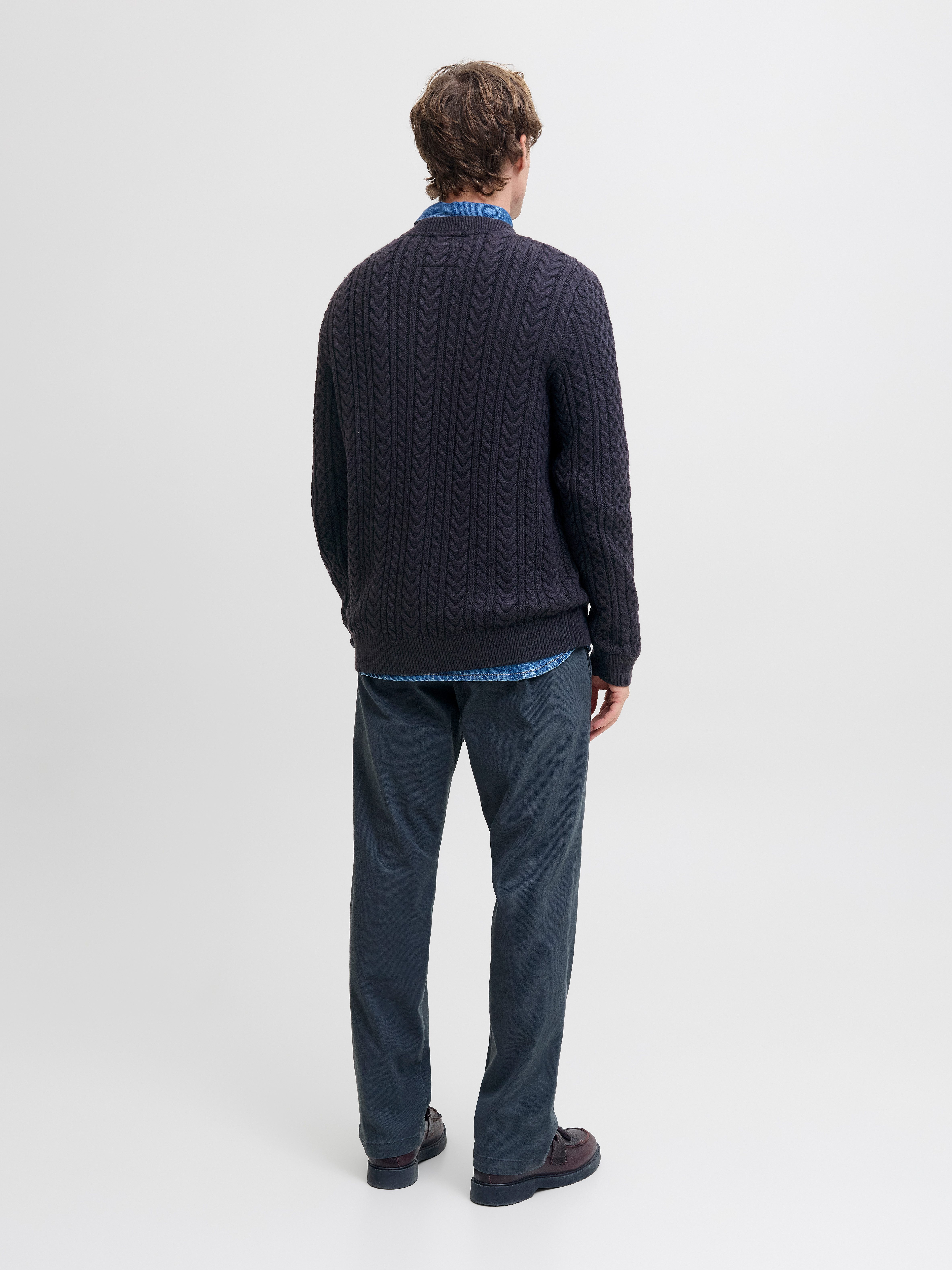 Jack & Jones Gebreide trui JPRBLUSEAN KNIT CABLE CREW NECK SN