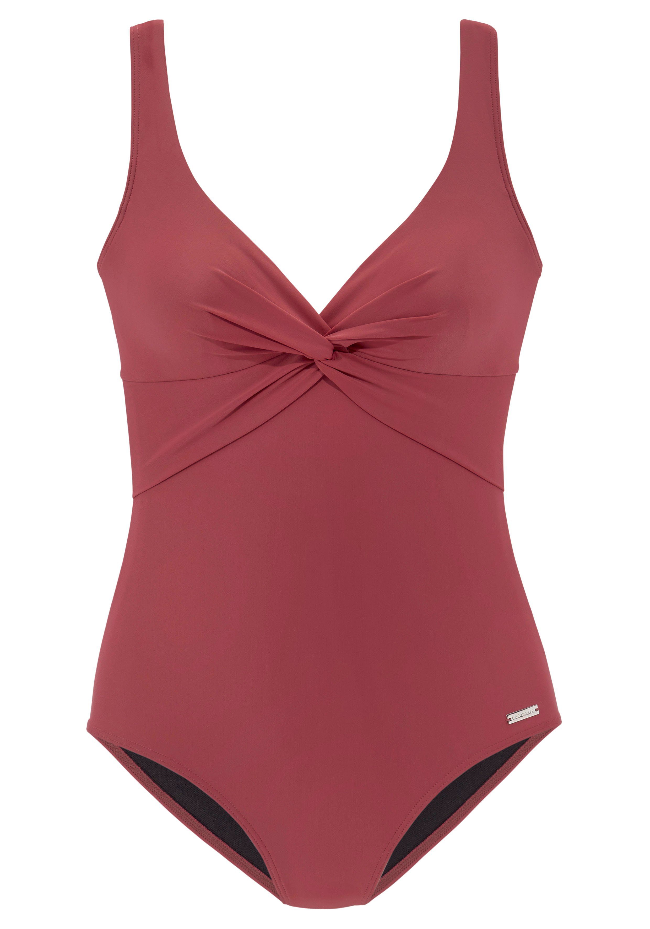 Lascana Badpak met shaping-inzet voor, ingebouwde softcups, met rimpelingen