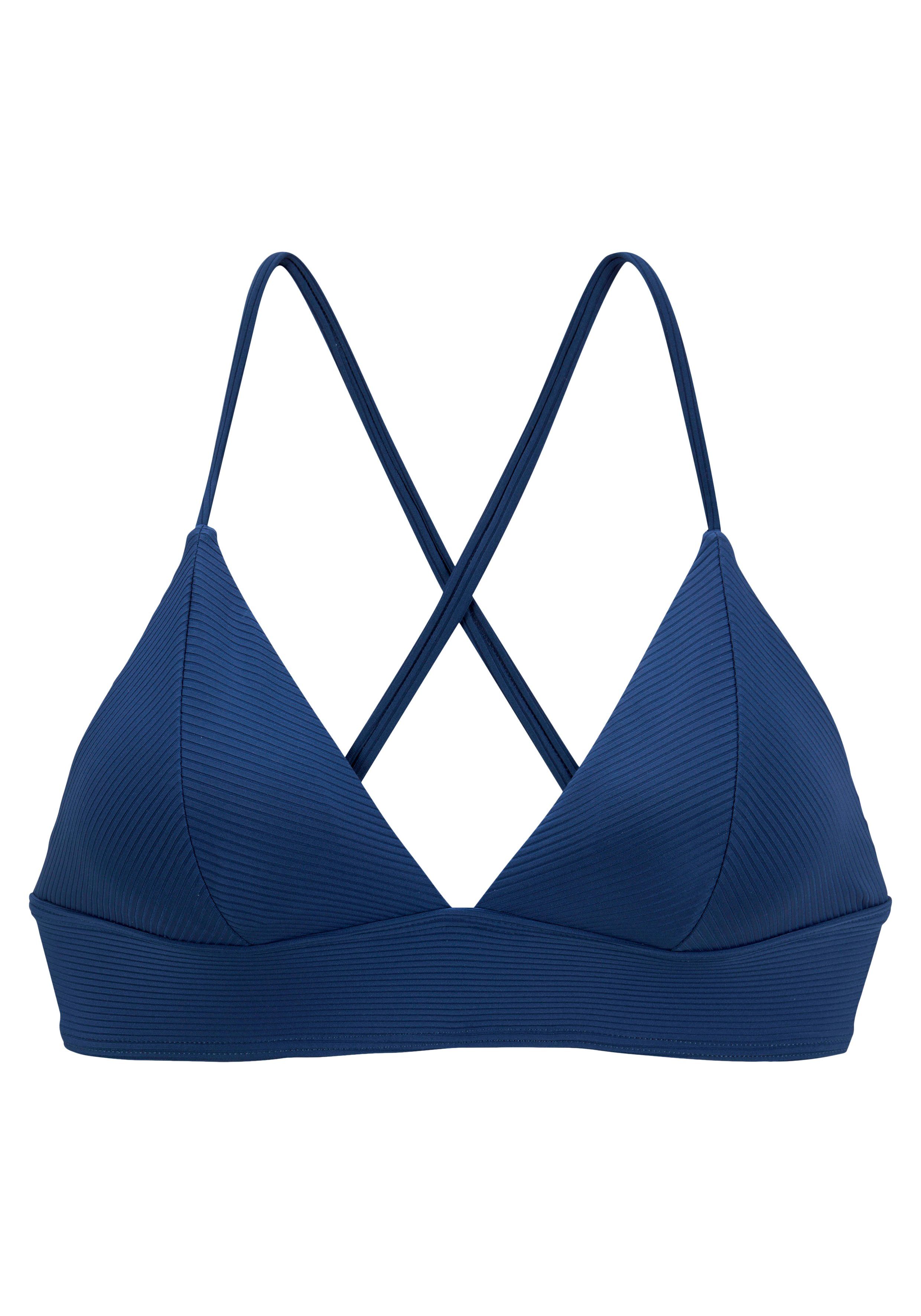 Venice Beach Triangel-bikinitop Lucky van geribbelde structuurstof
