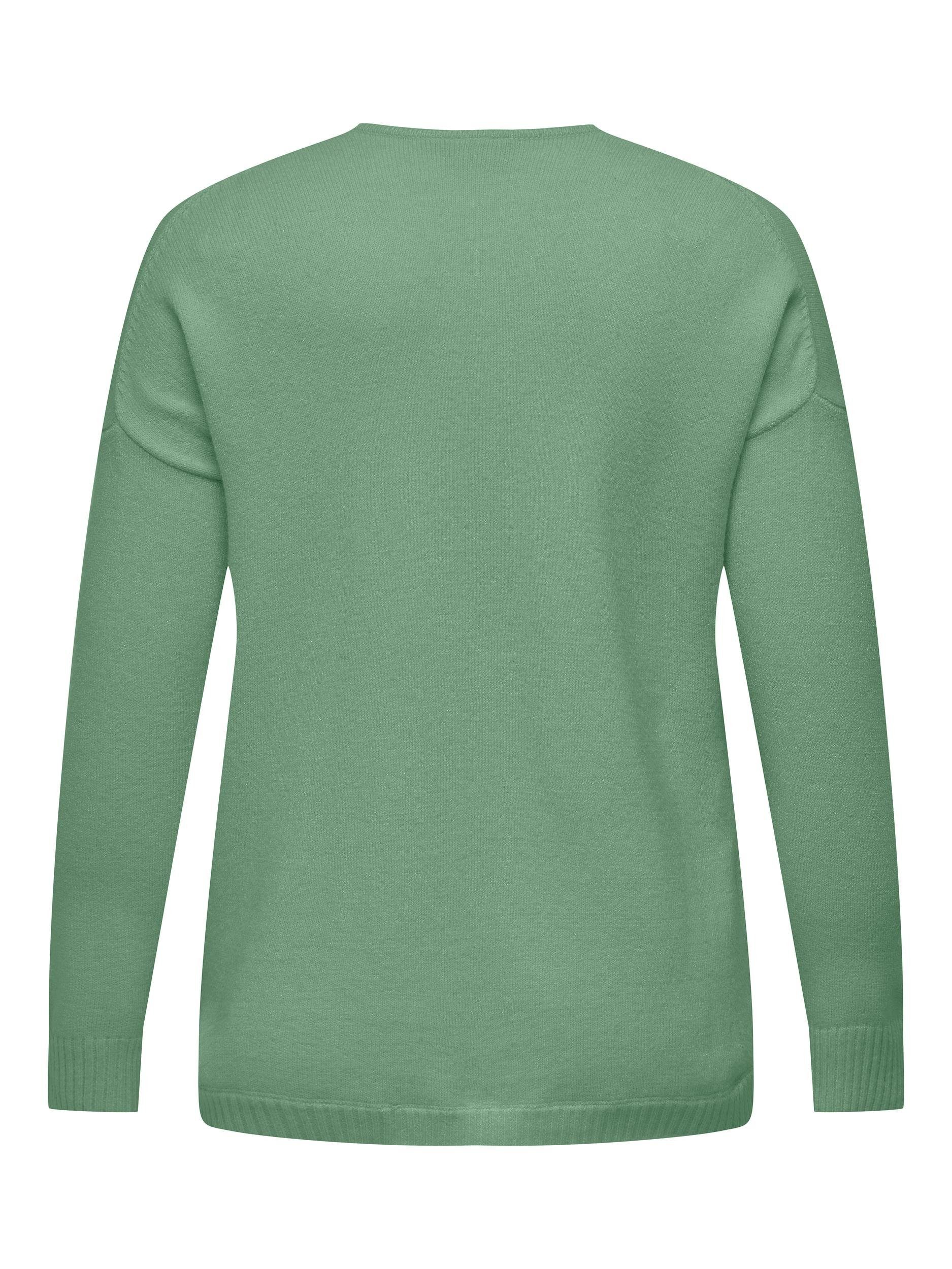 ONLY CARMAKOMA Trui met V-hals CARMARGARETA LS PULLOVER KNT NOOS