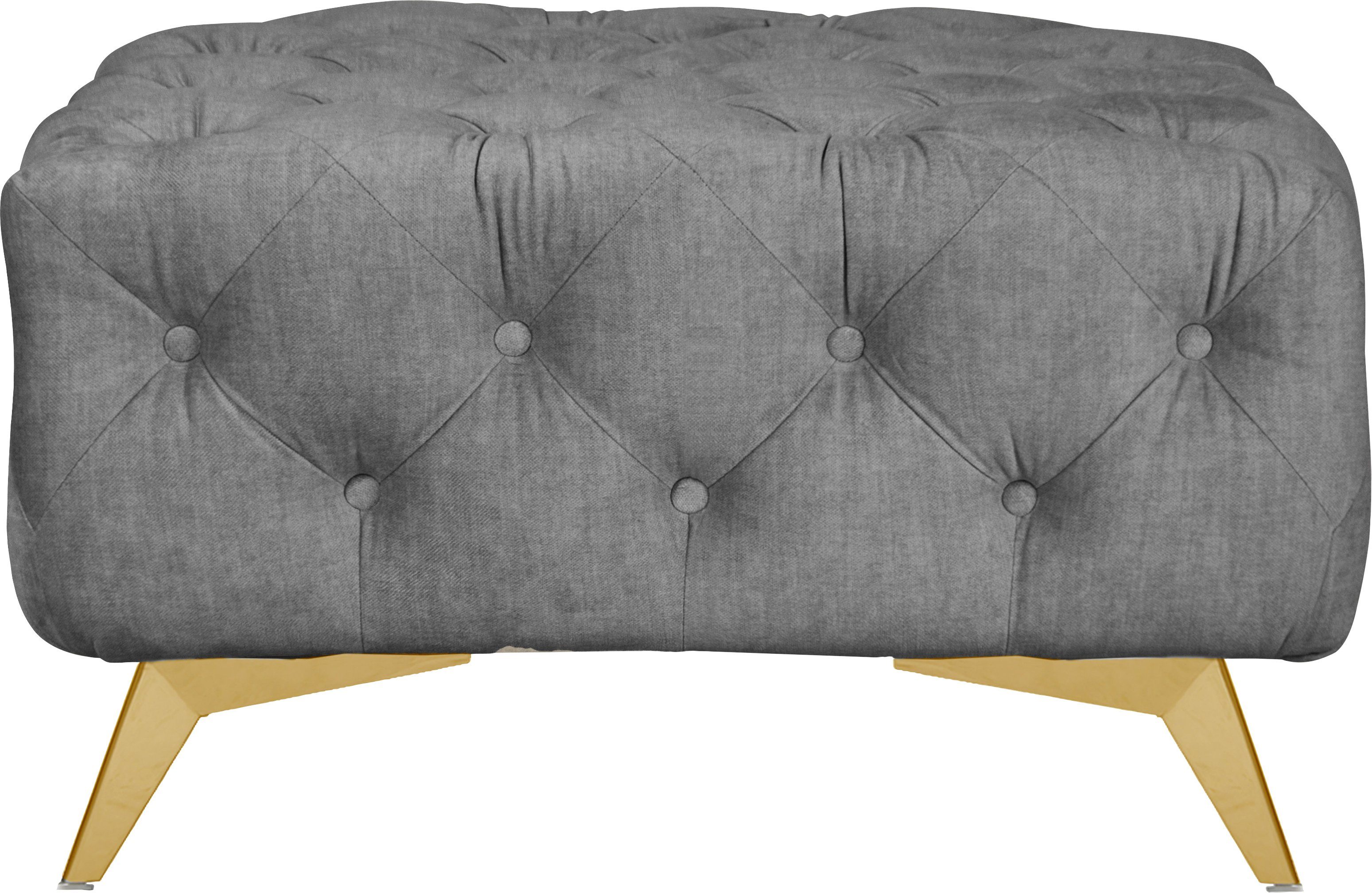 Leonique Hocker Glynis luxueuze capitonnage, moderne chesterfield look, kleur van de poten ter keuze