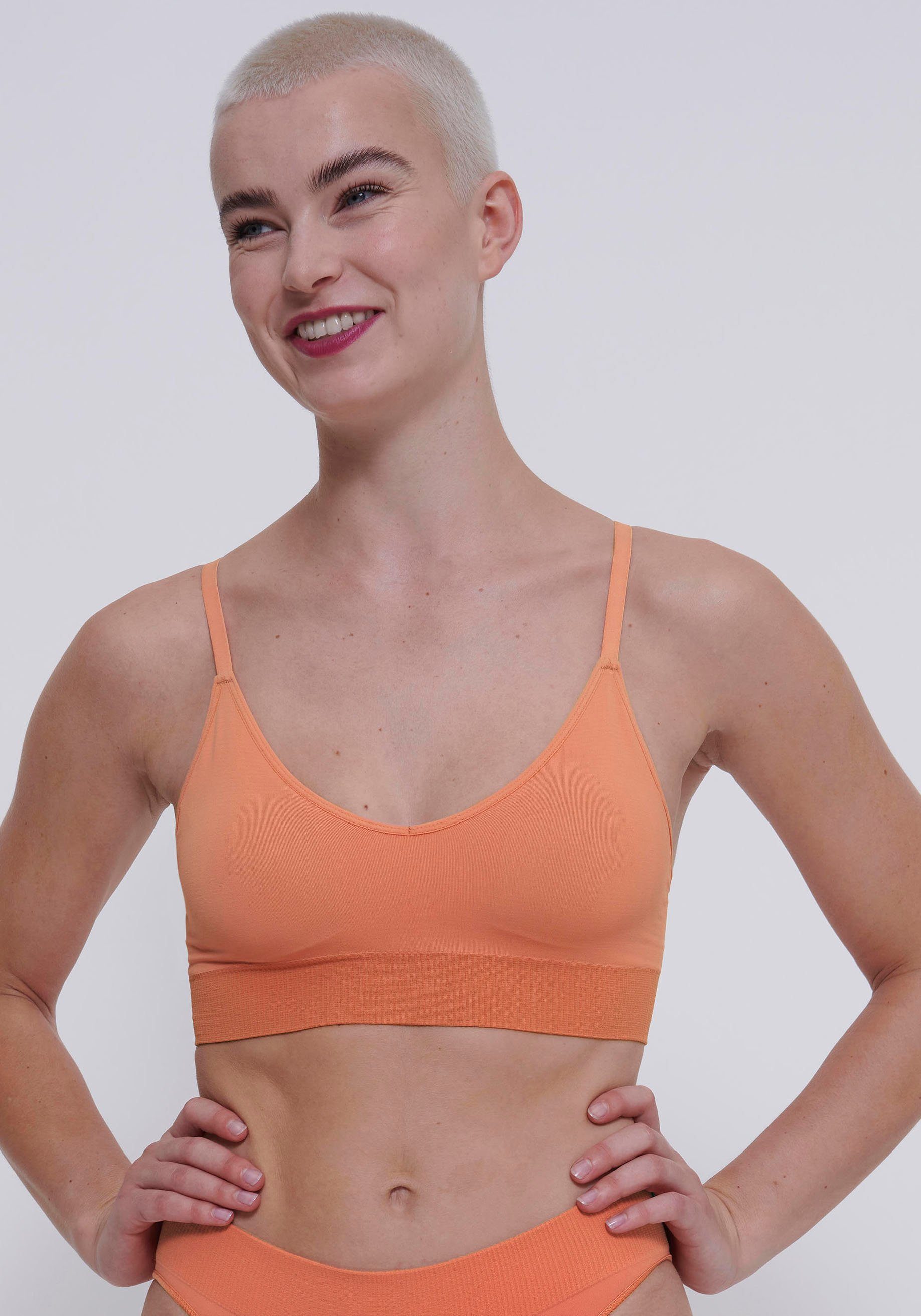 Sloggi Bustier EVER Infused Multi Vit Bralette dames bustiertops maat XS oranje