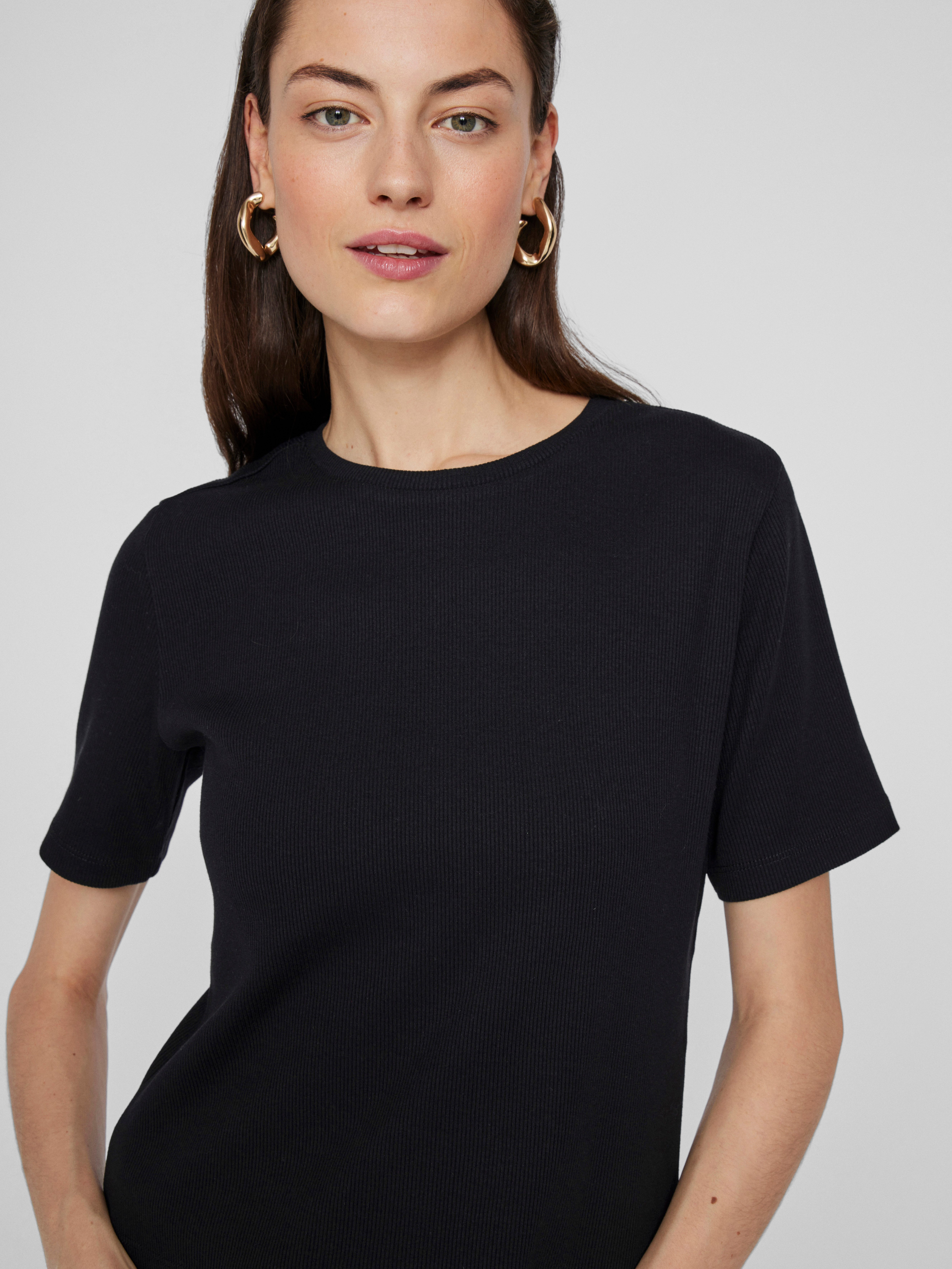 Vila Shirt met korte mouwen VISOLA S/S T-SHIRT - NOOS
