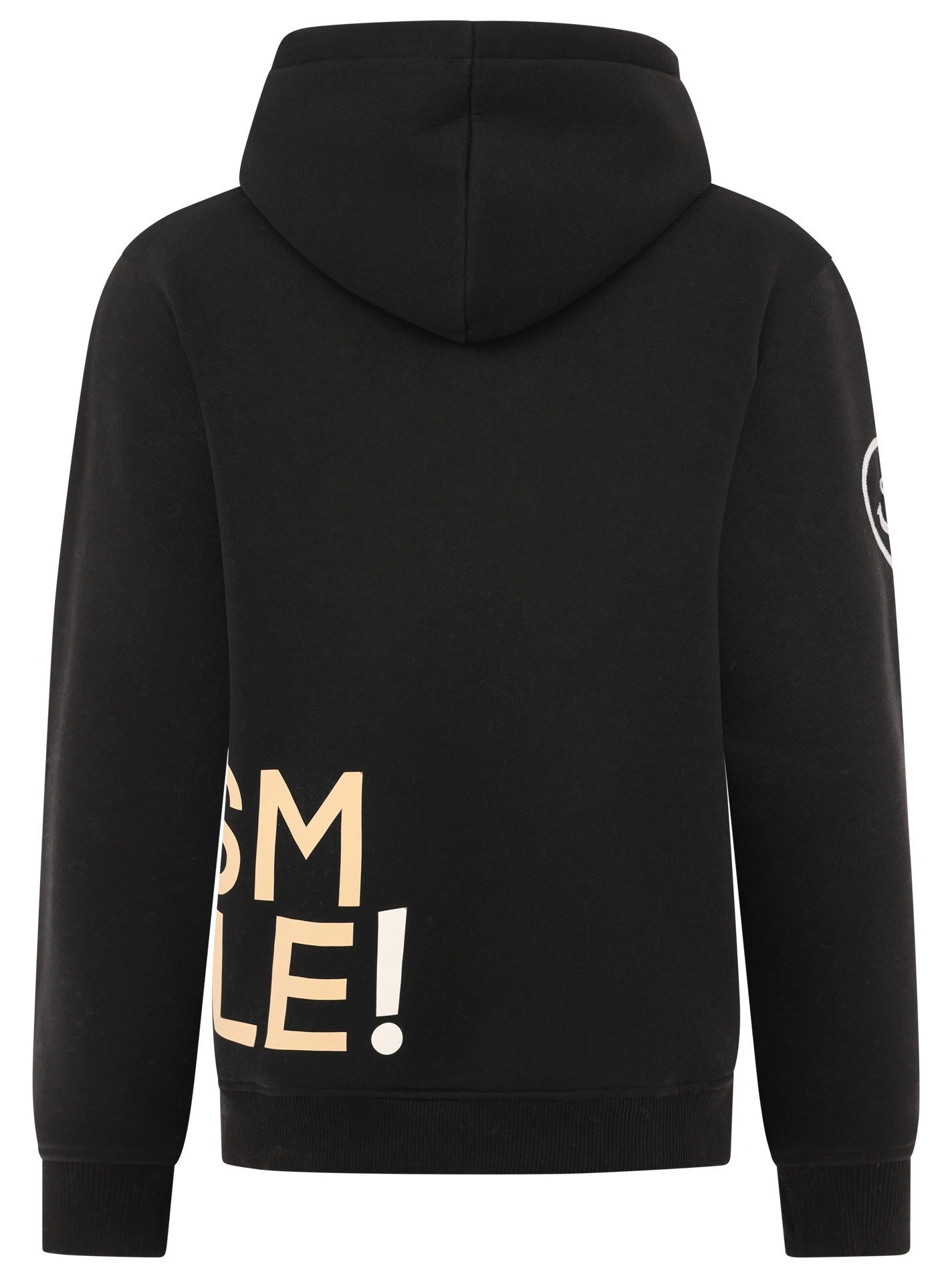 Zwillingsherz Hoodie Alissa met smile-print