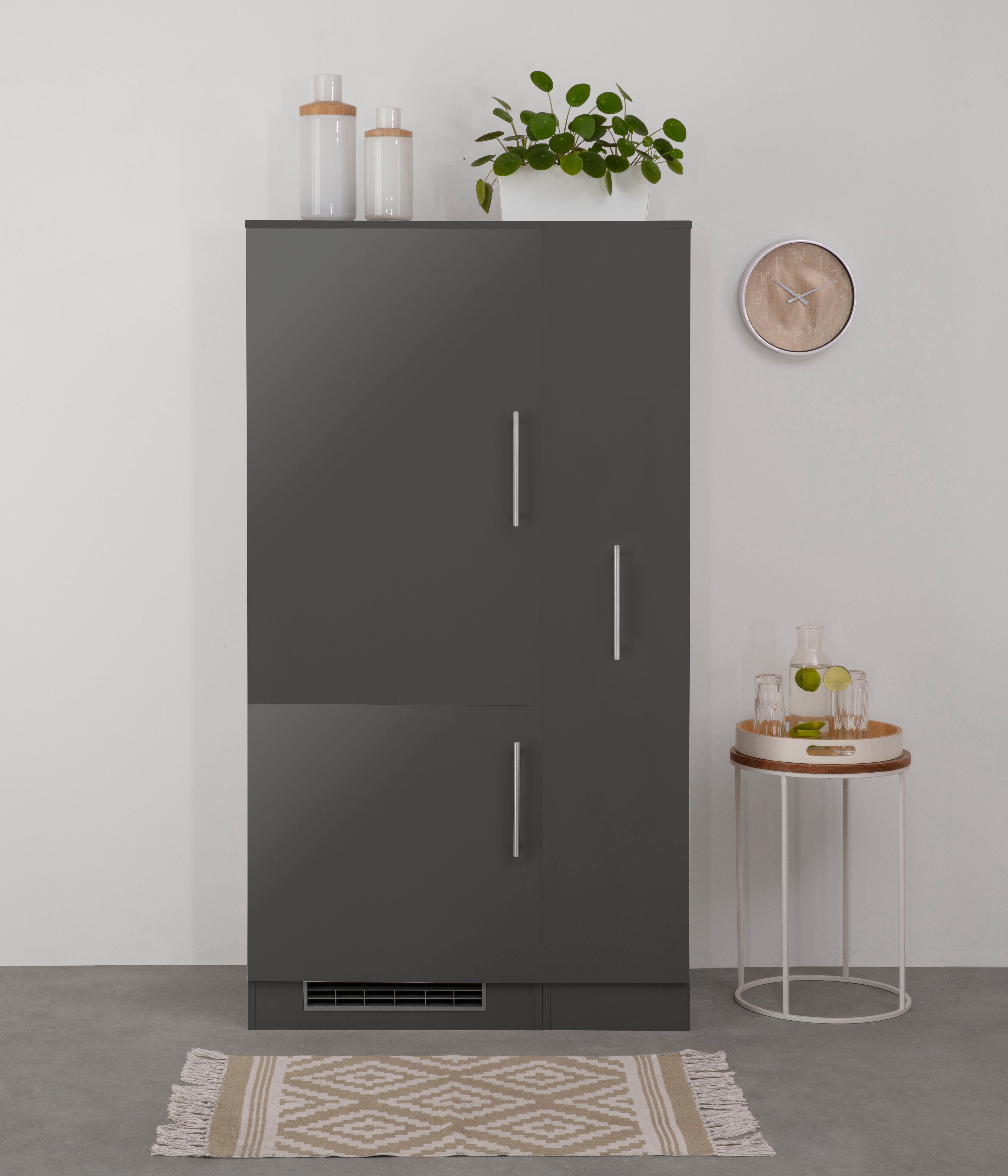 wiho Küchen Keuken Cali Koelombouwkast met opbergruimte, optioneel met elektrische apparaten, breedte 90 cm