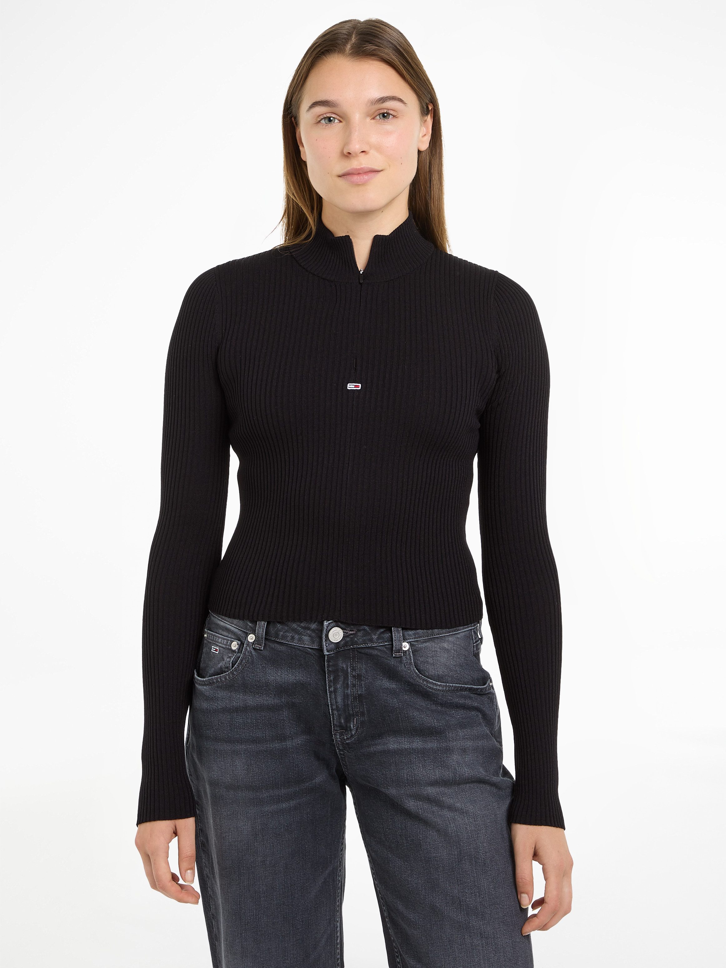 TOMMY JEANS Schipperstrui TJW 1/4 ZIP TECHNICAL RIB