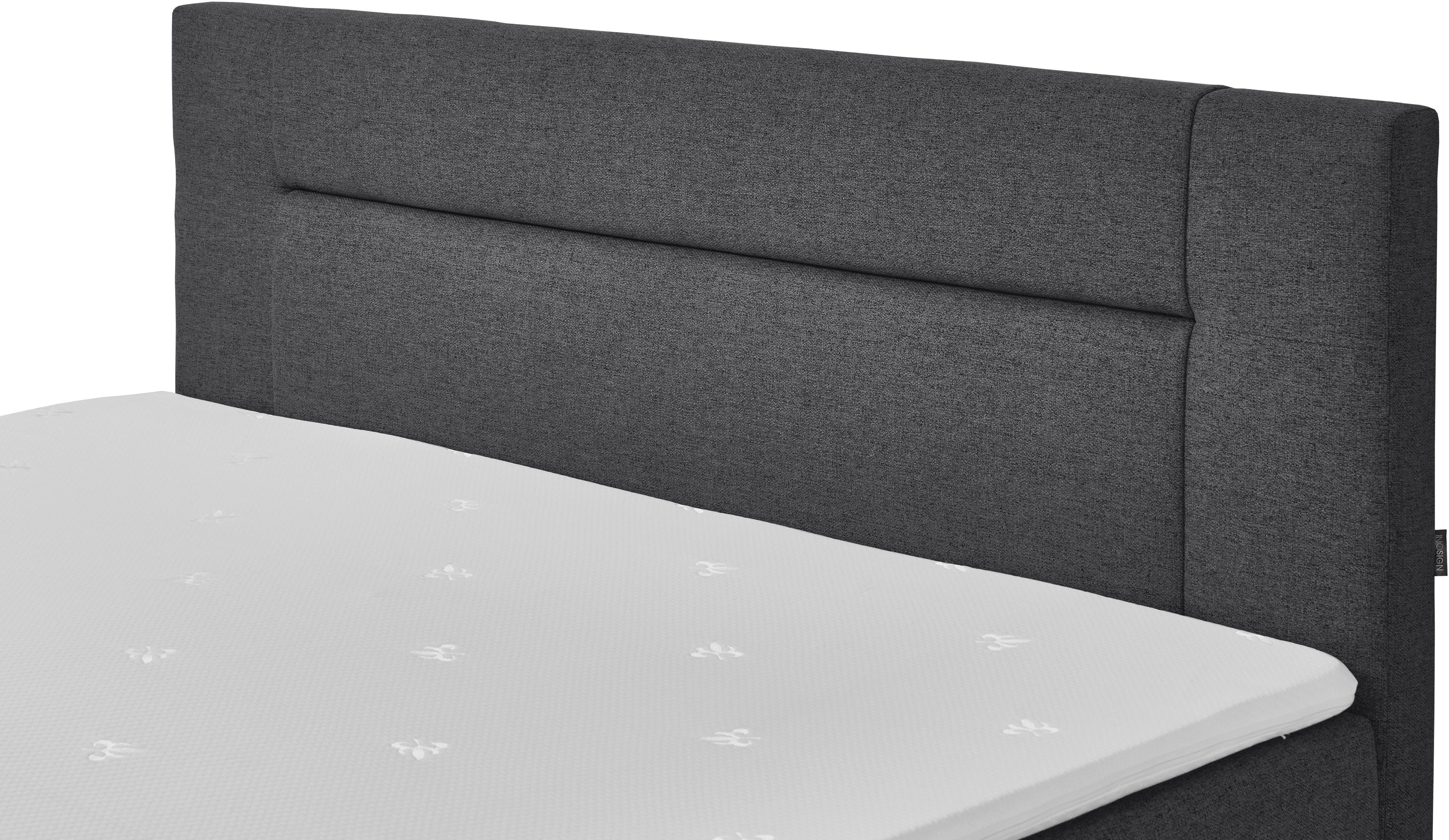 INOSIGN Boxspring Escalon met opbergruimte, inclusief topper beschikbaar in de breedtes 120x200 cm en 180x200 cm