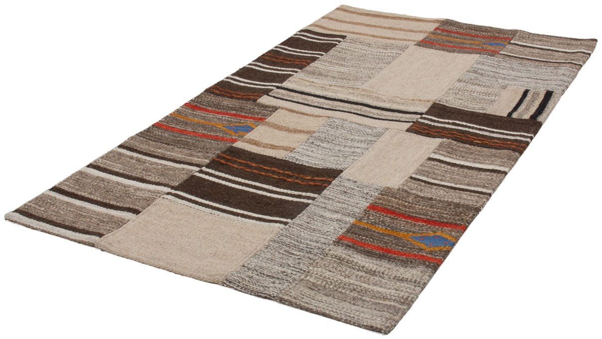 Kayoom Vloerkleed Radical 220 Handgeweven jacquard-kilim, hoogwaardige materiaalcombinatie