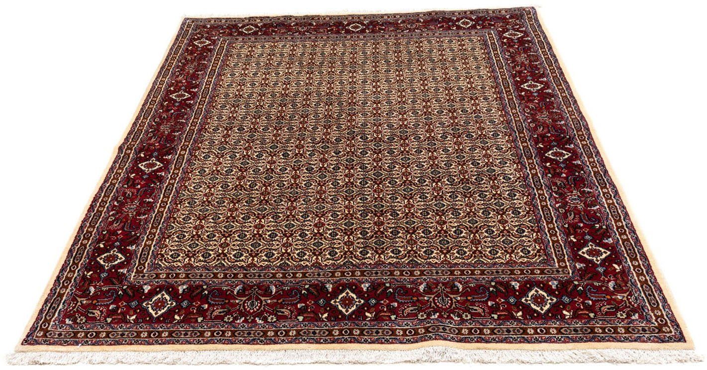 morgenland Wollen kleed Moud medaillon beige 246 x 143 cm Uniek exemplaar met certificaat