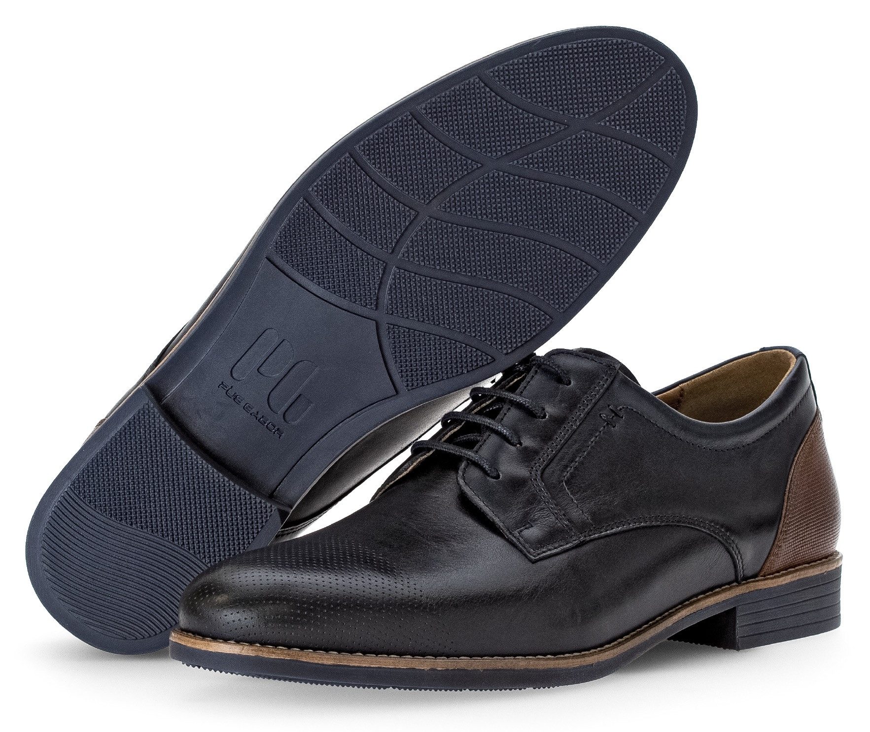 Pius Gabor Veterschoenen , blokhak, feest schoen, business schoen g-breedte (=breed)