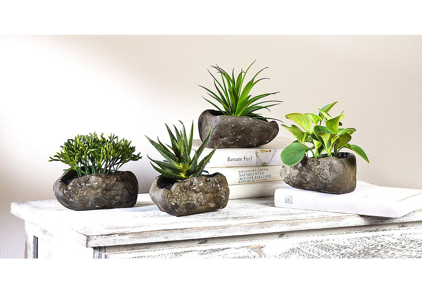 Home affaire Kunstplant Vetplanten (4 stuks)