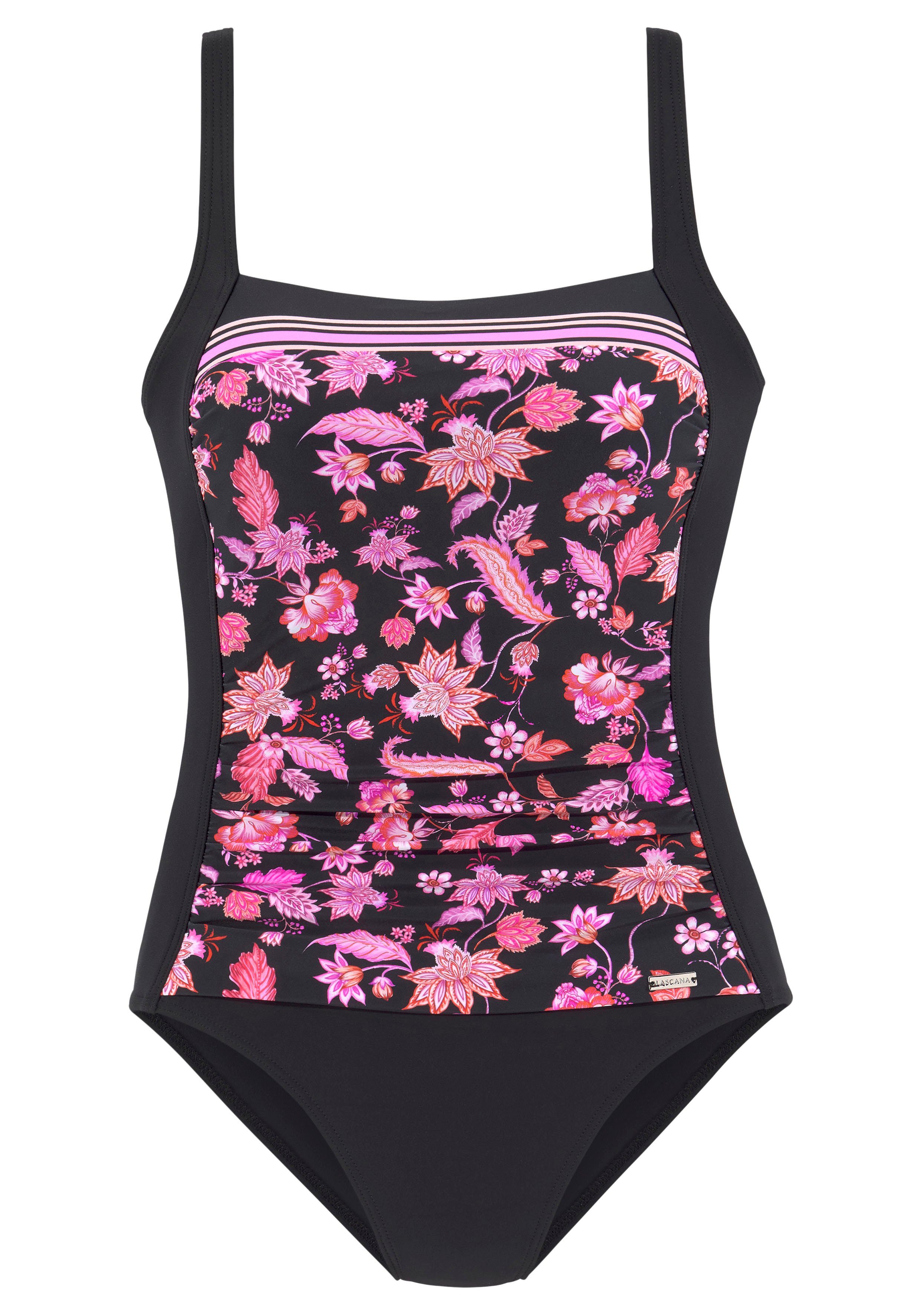 Lascana Badpak met shaping-effect en geplaatste strepen