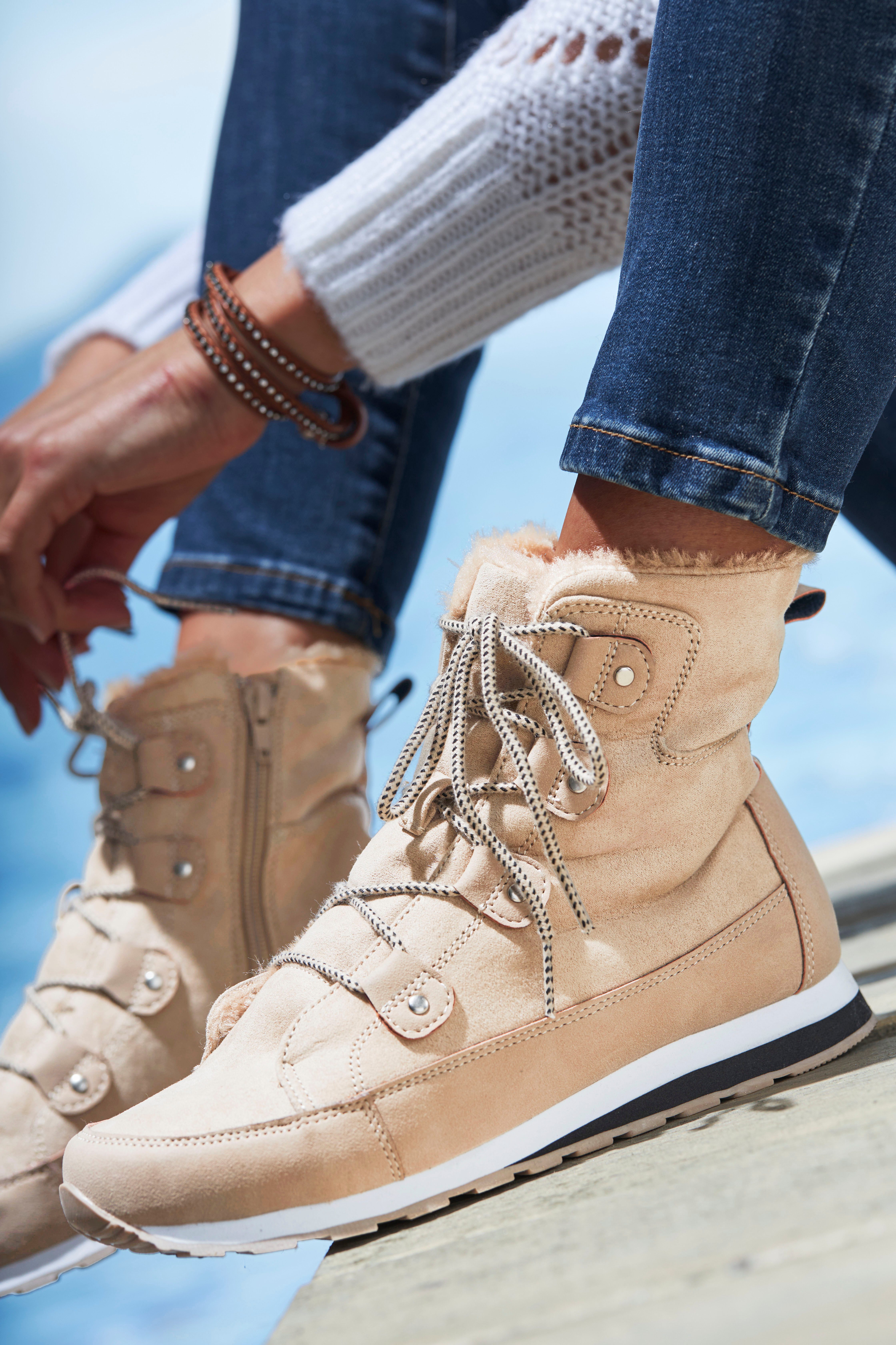 Vivance Laarsjes met warm voering, winterlaarzen, laarzen, boots vegan