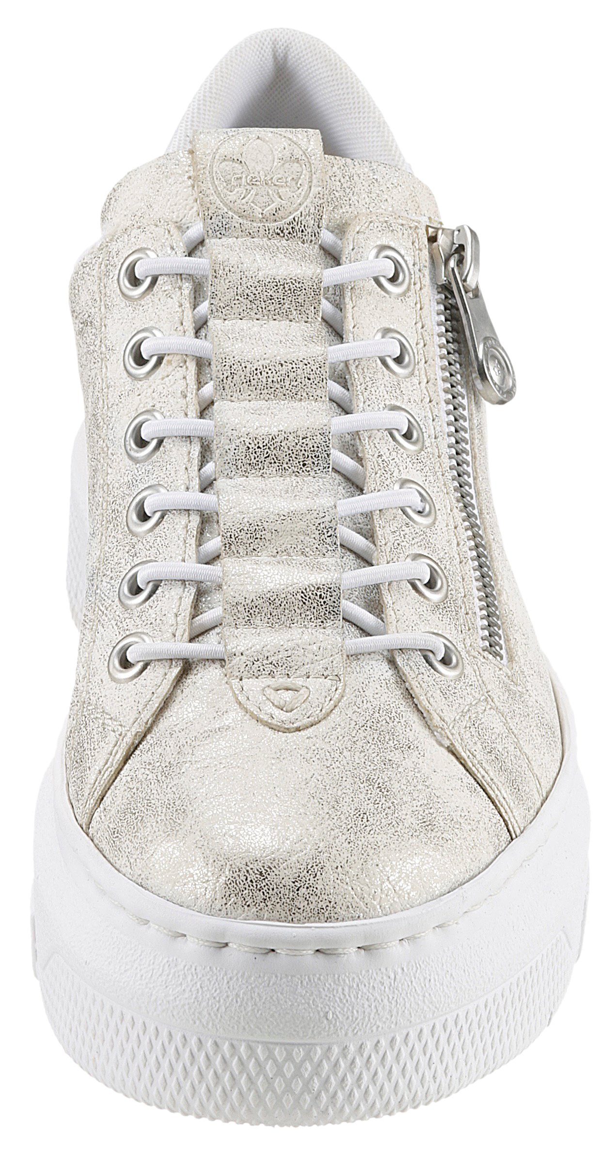 Rieker Plateausneakers Sneaker, slip-on sneaker, slipper met schachtvoering