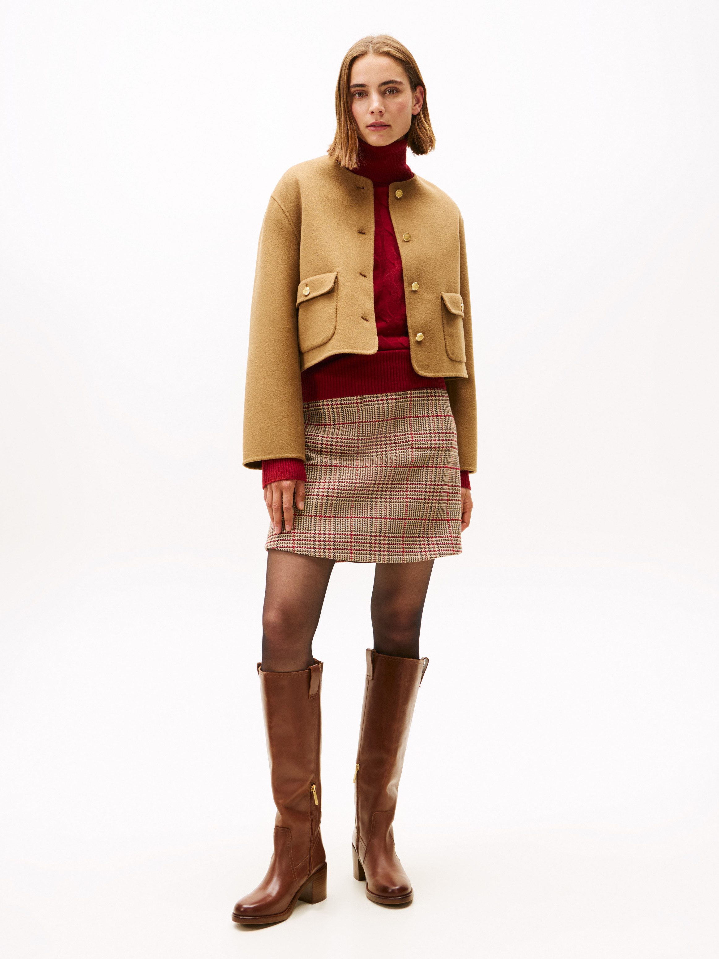 Tommy Hilfiger Kort jack DF WOOL BLEND REG LADY JACKET