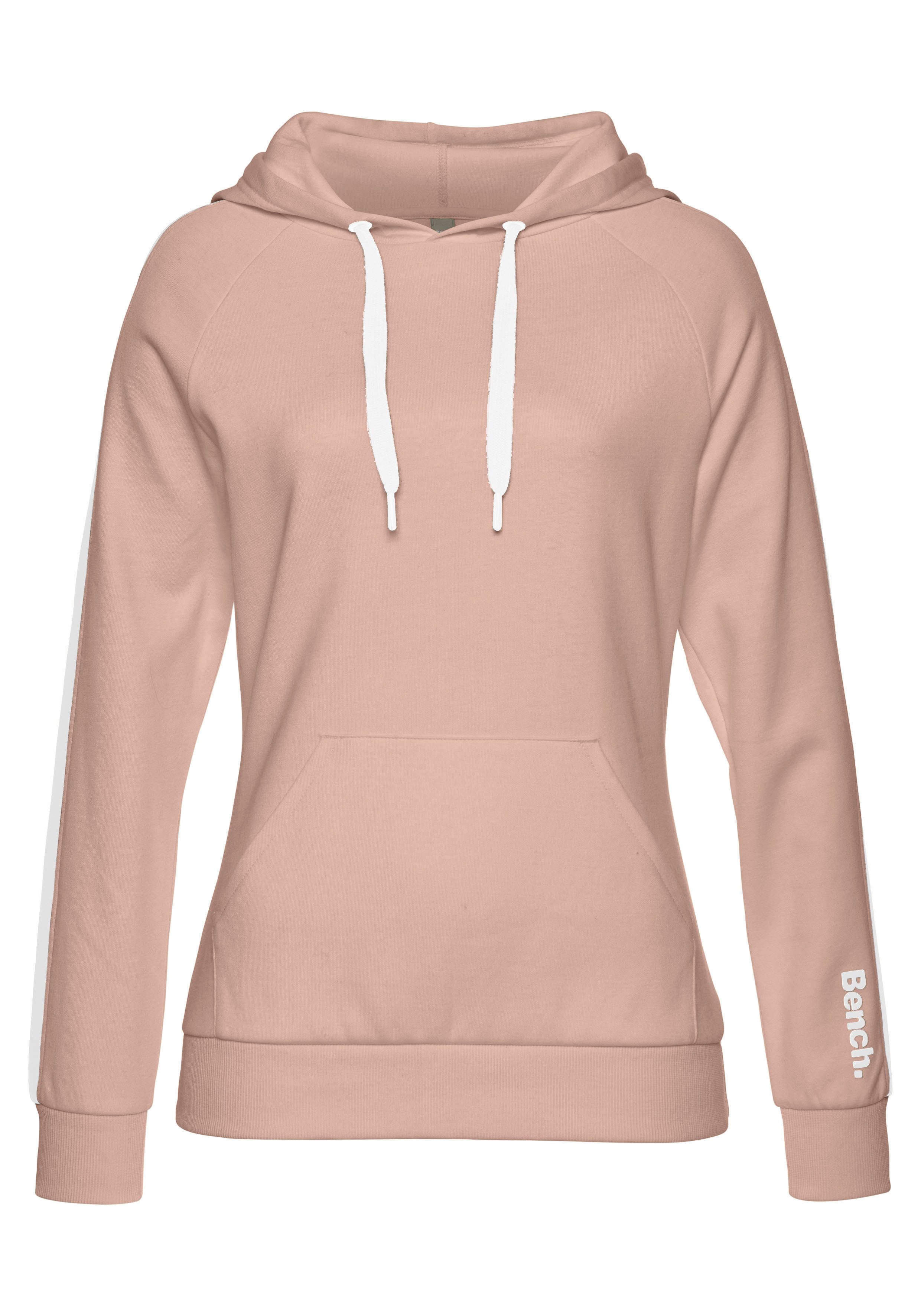 Bench. Loungewear Hoodie met zijstrepen en kangoeroezak, loungepak, hoodie