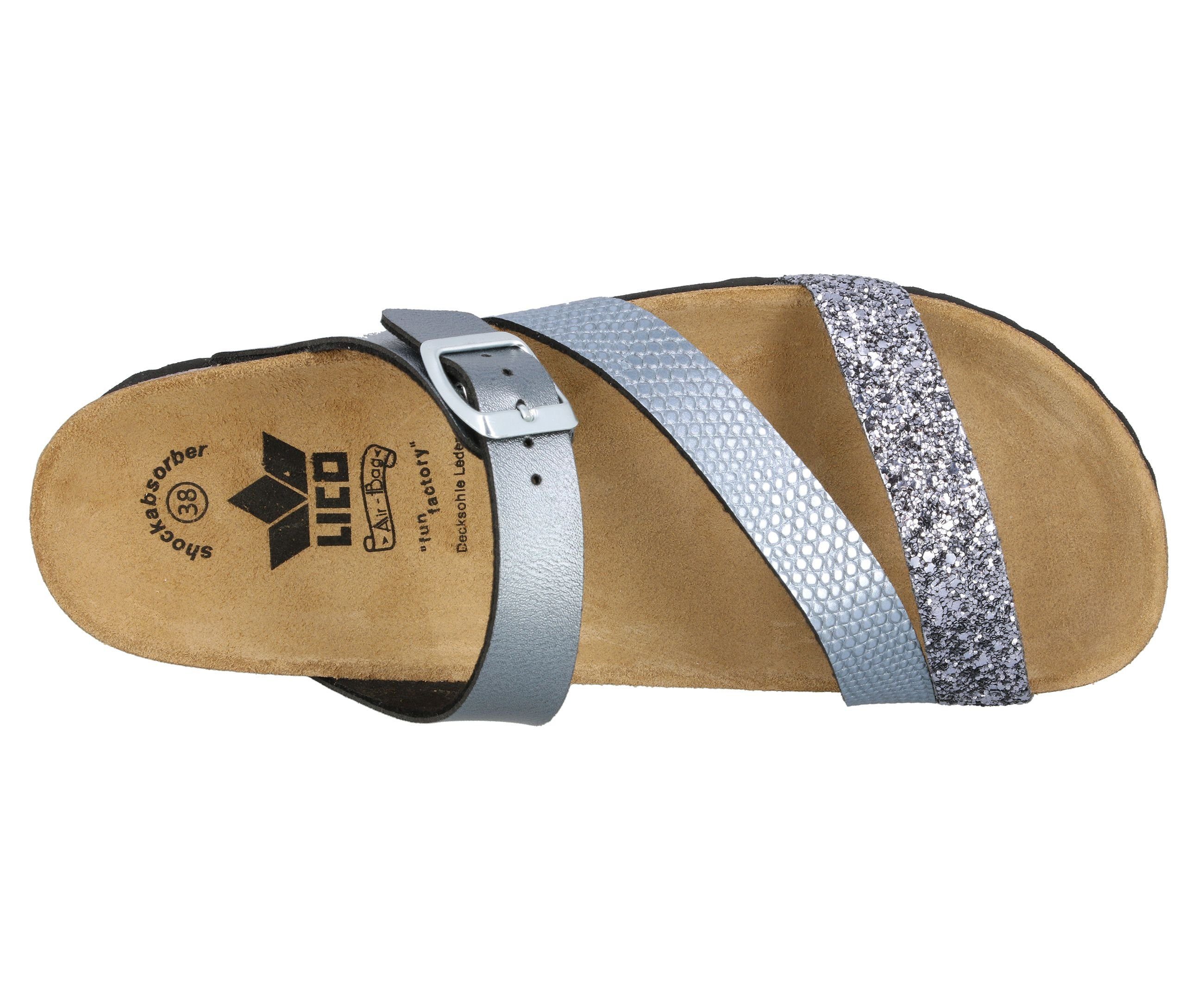 Lico Slippers Natural Glitter