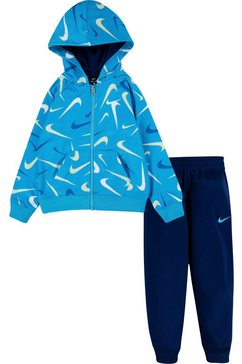 nike sportswear joggingpak swooshfetti therma set blauw