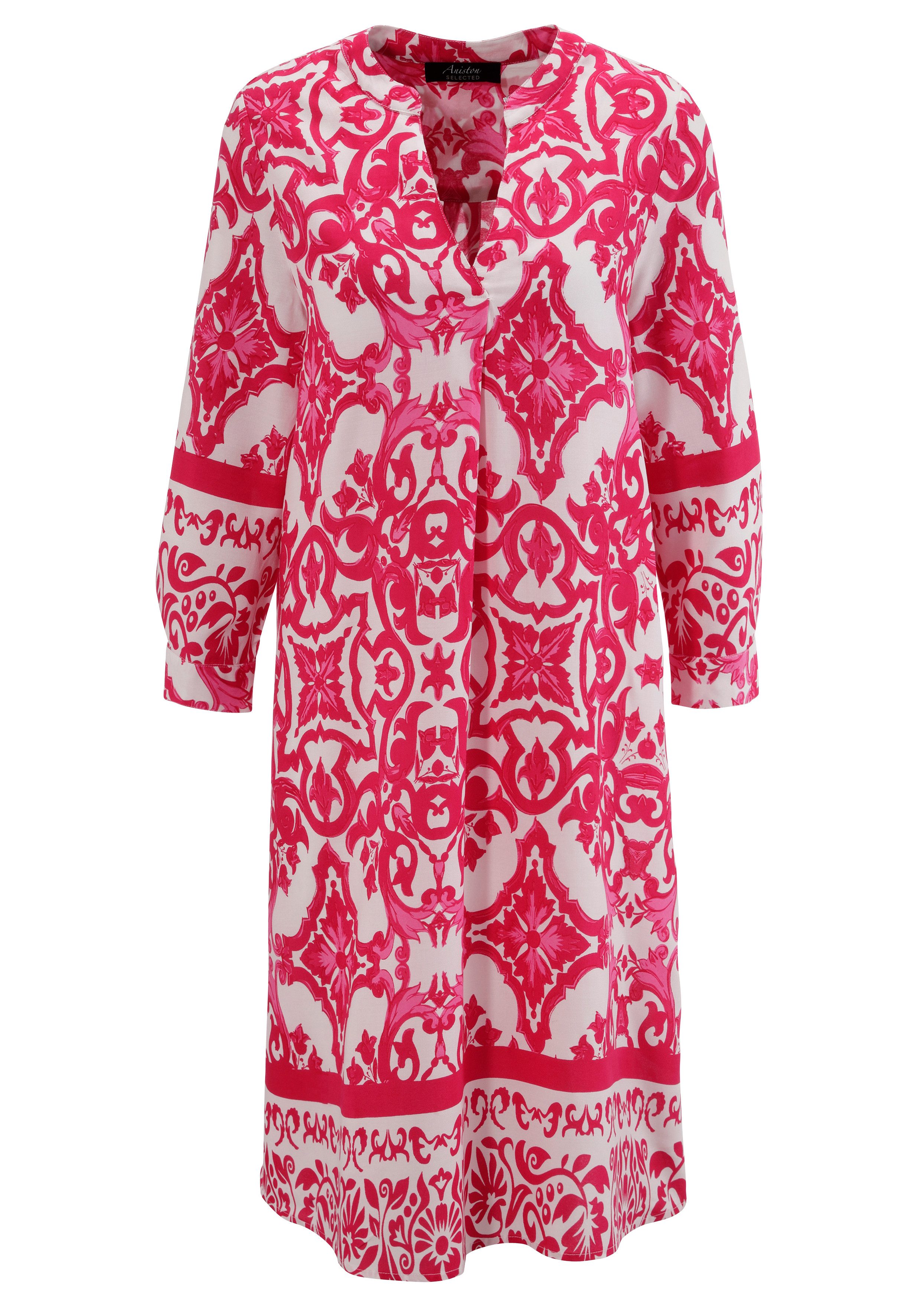 Aniston SELECTED Blousejurk met grootschalige ornamentenpatronen - nieuwe collectie