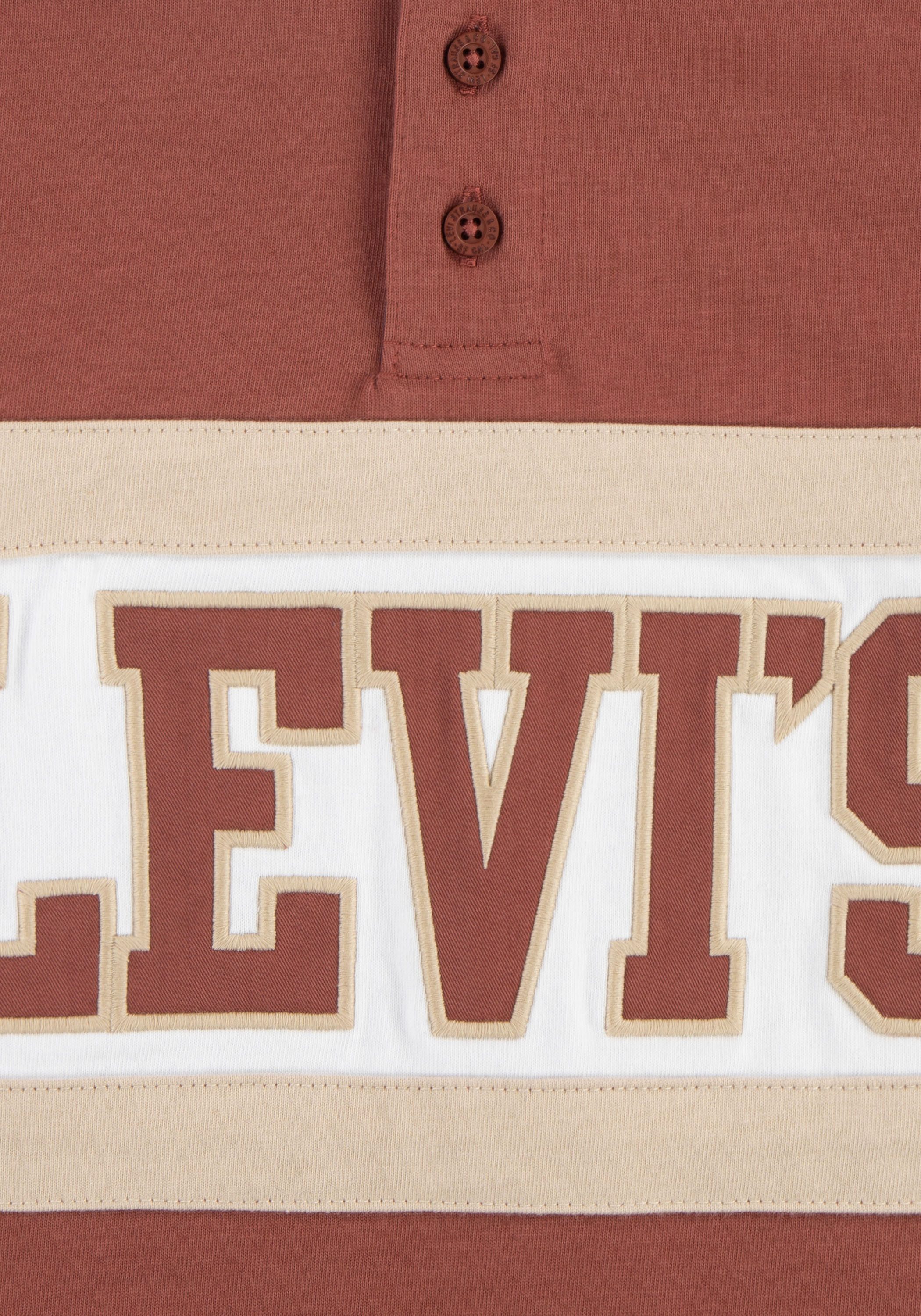 Levi's Kidswear Poloshirt met lange mouwen LVB RELAXED LS POLO met merkopschrift voor jongens